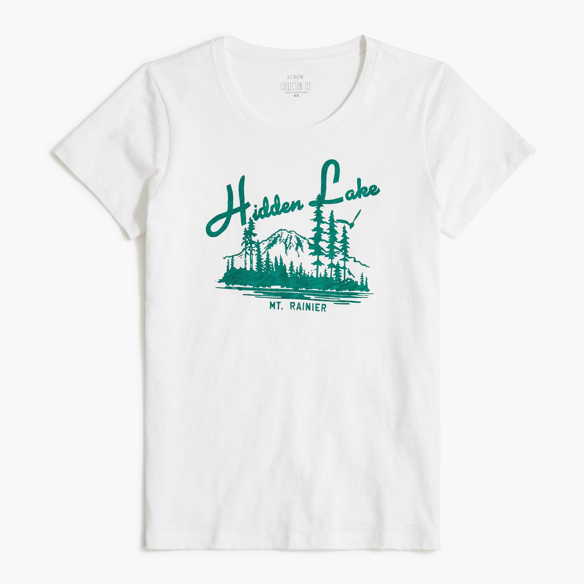 hidden lake graphic tee for women