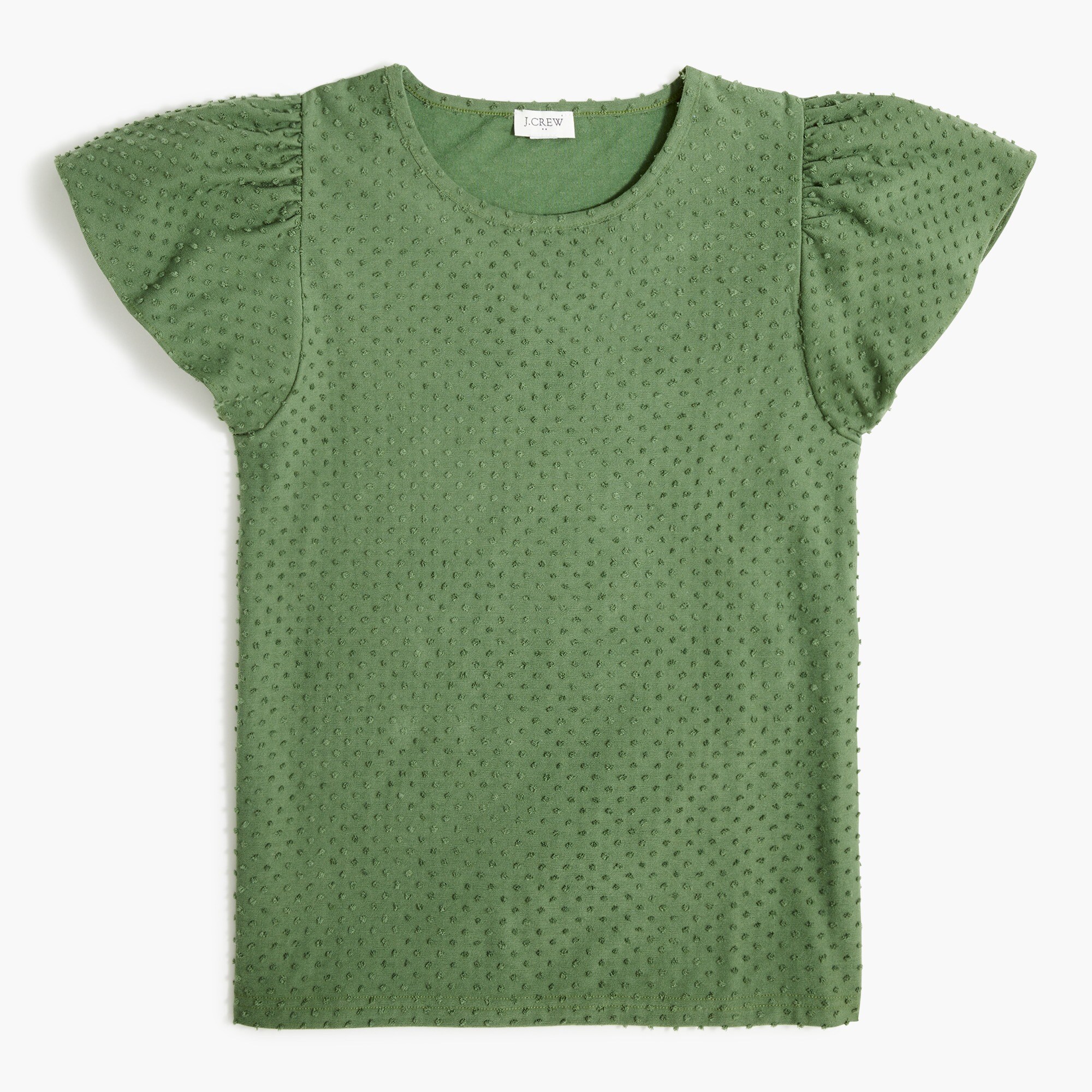 Flutter-sleeve tee in clipdot