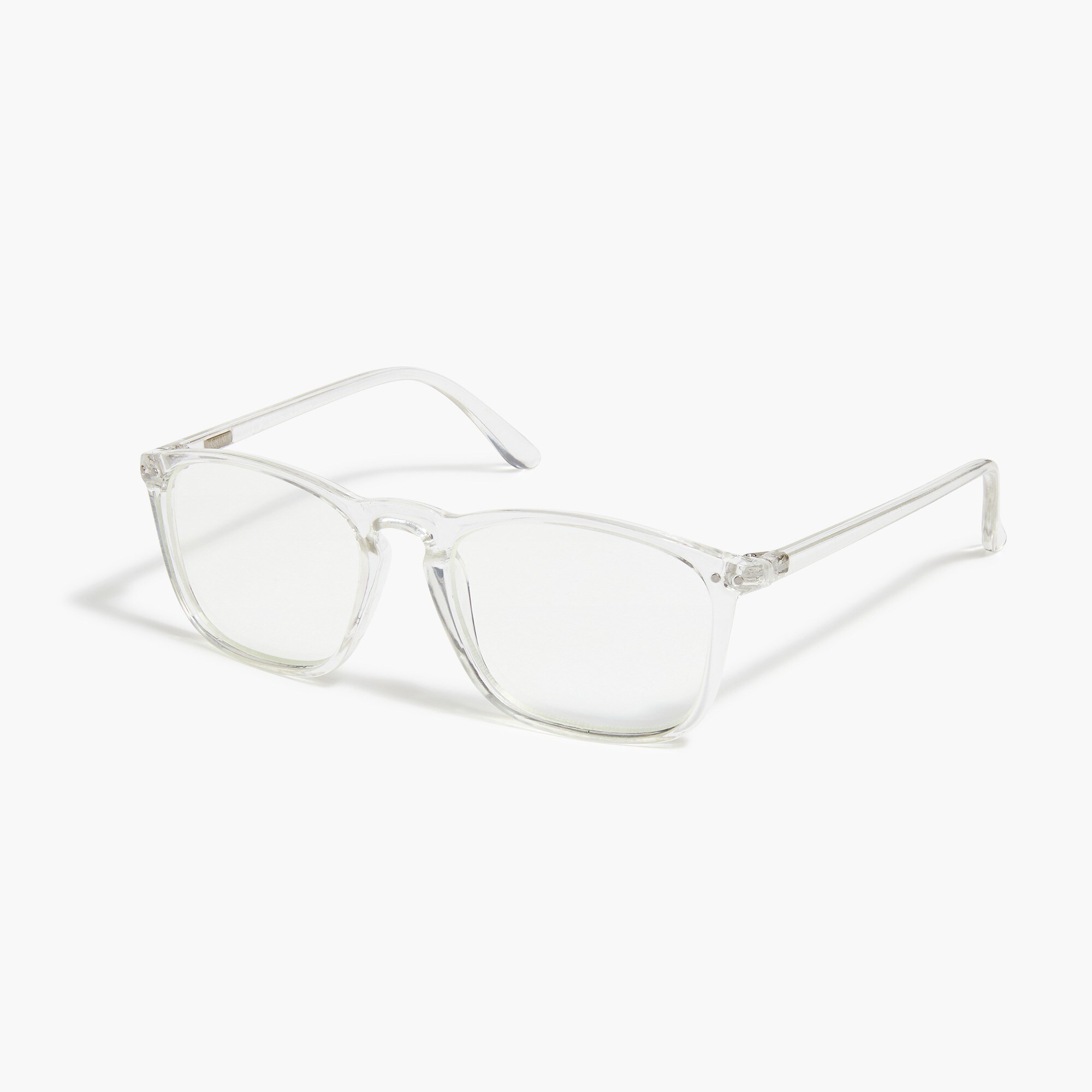 Clear square blue-light glasses