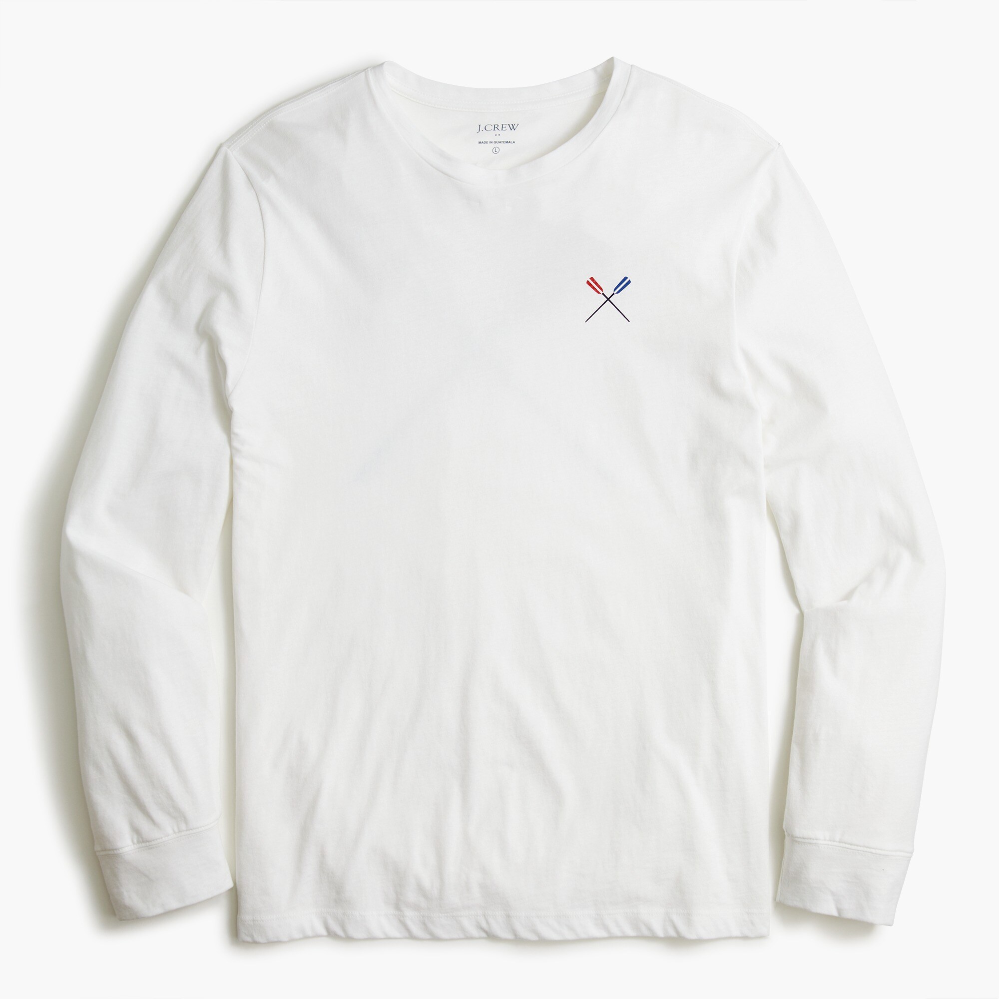 Long-sleeve oars logo graphic tee