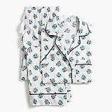 Short-sleeve pajama set with cropped pant
