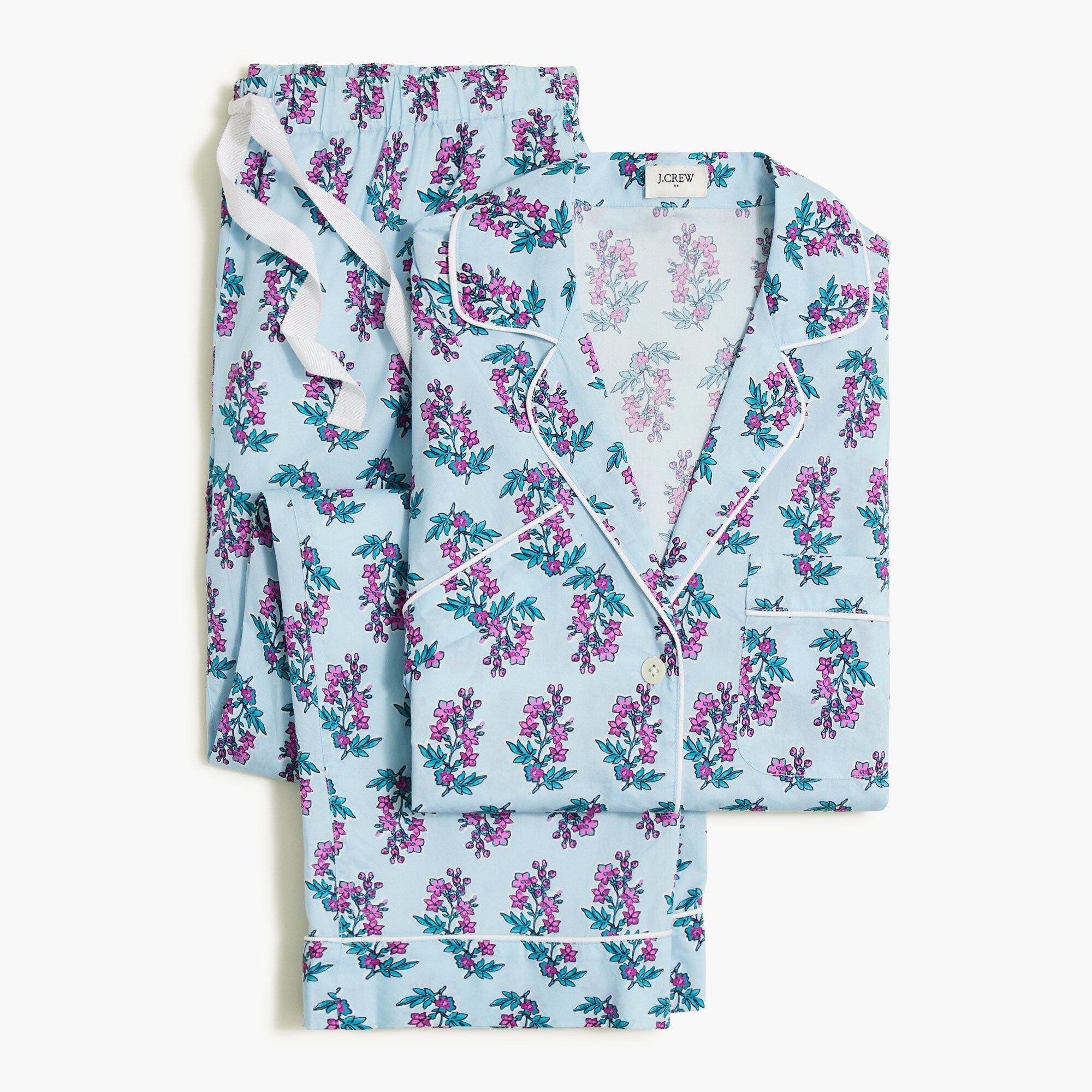 womens Short-sleeve pajama set with cropped pant