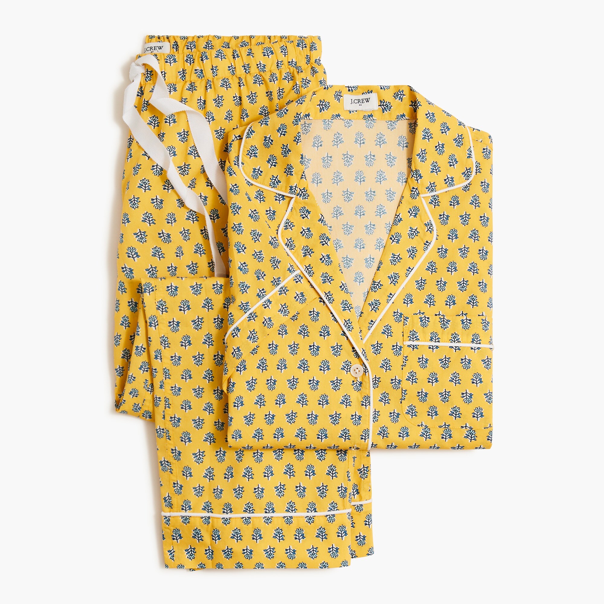  Short-sleeve pajama set with cropped pant