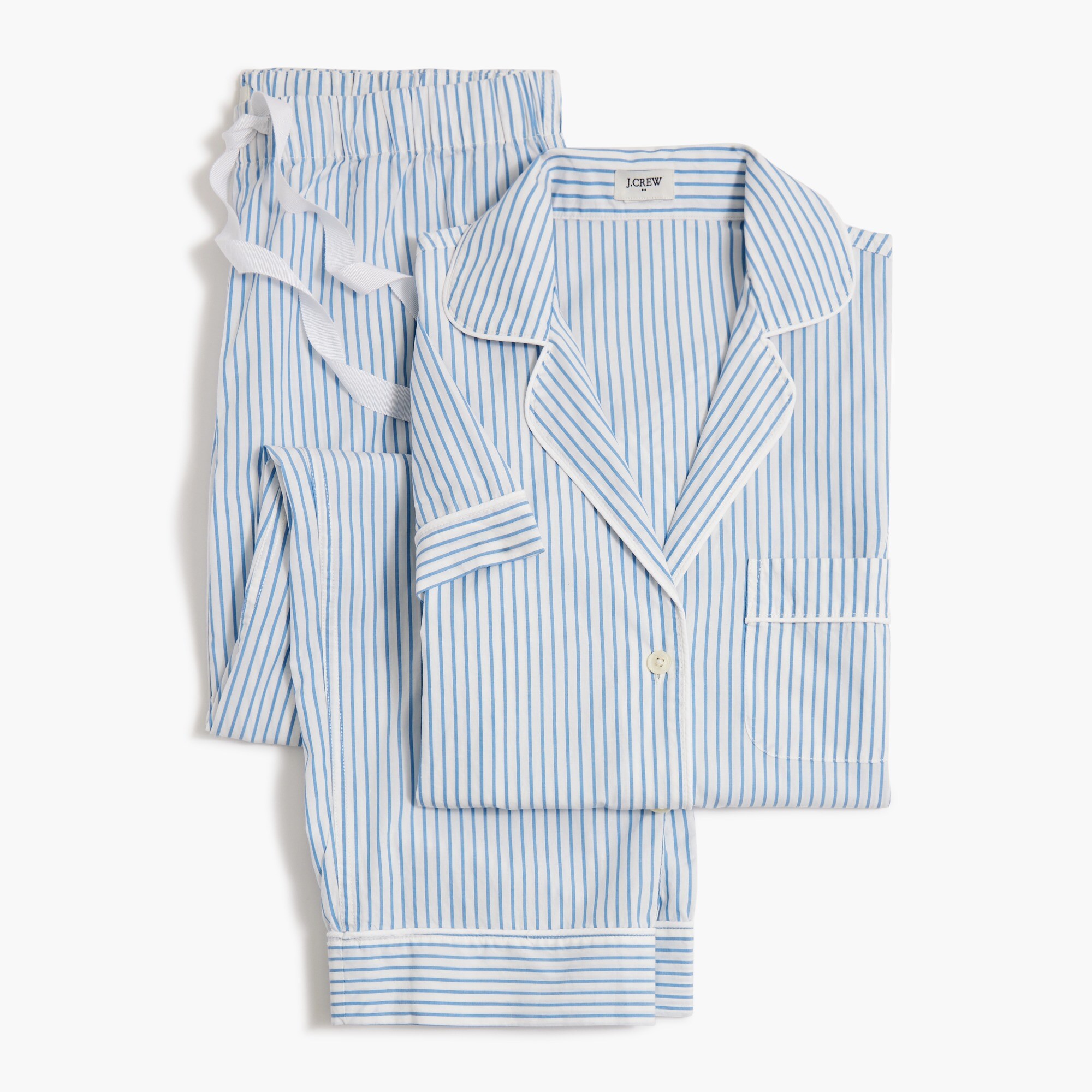 short-sleeve pajama set with cropped pant for women