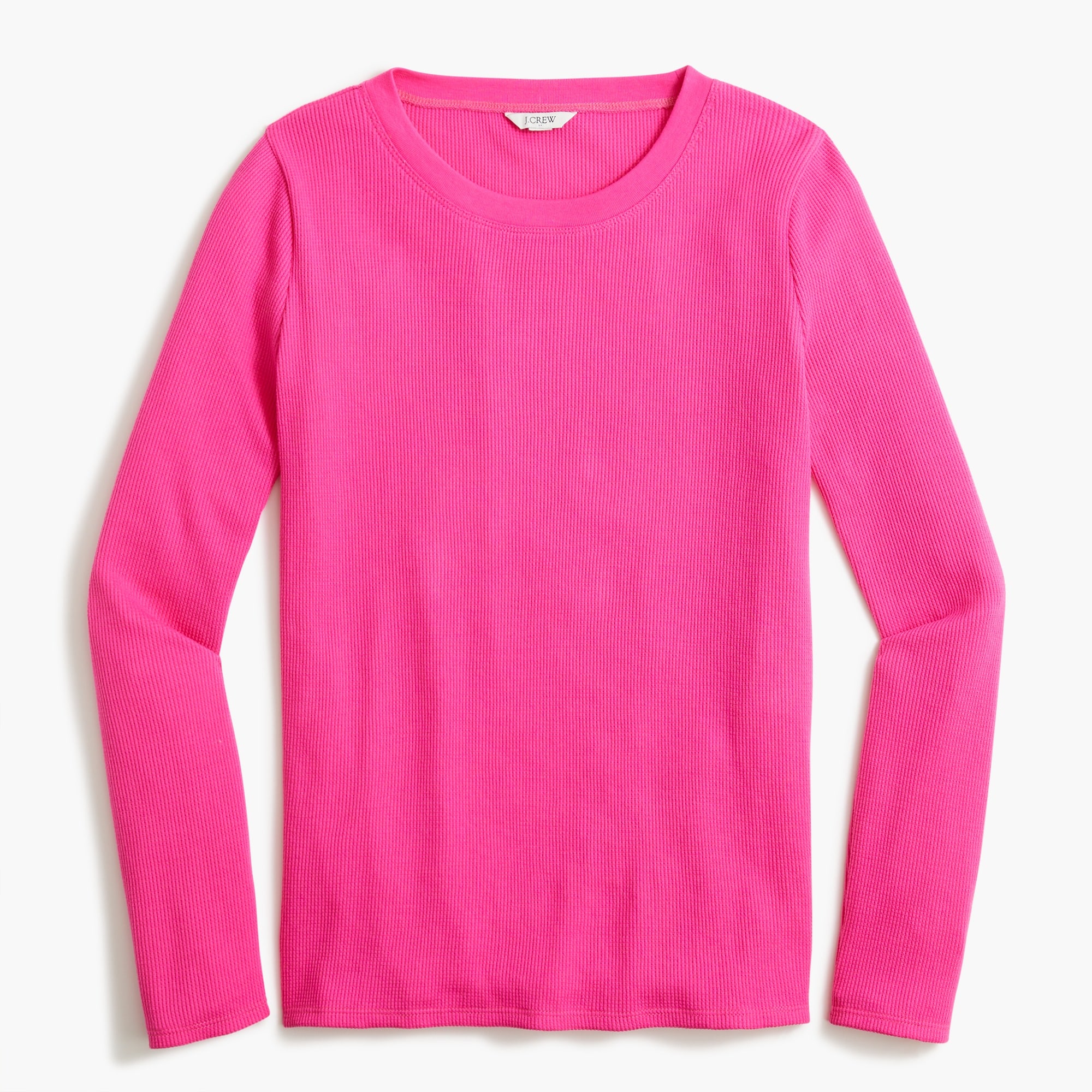 long-sleeve waffle top for women