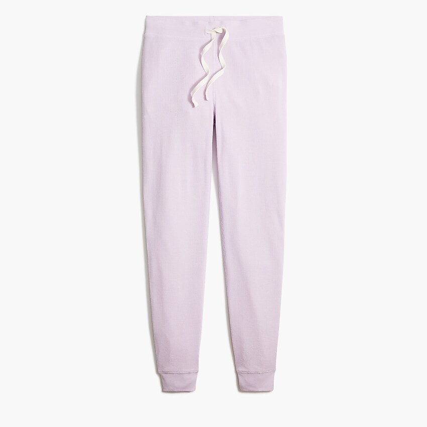 factory: waffle jogger pant for women, right side, view zoomed