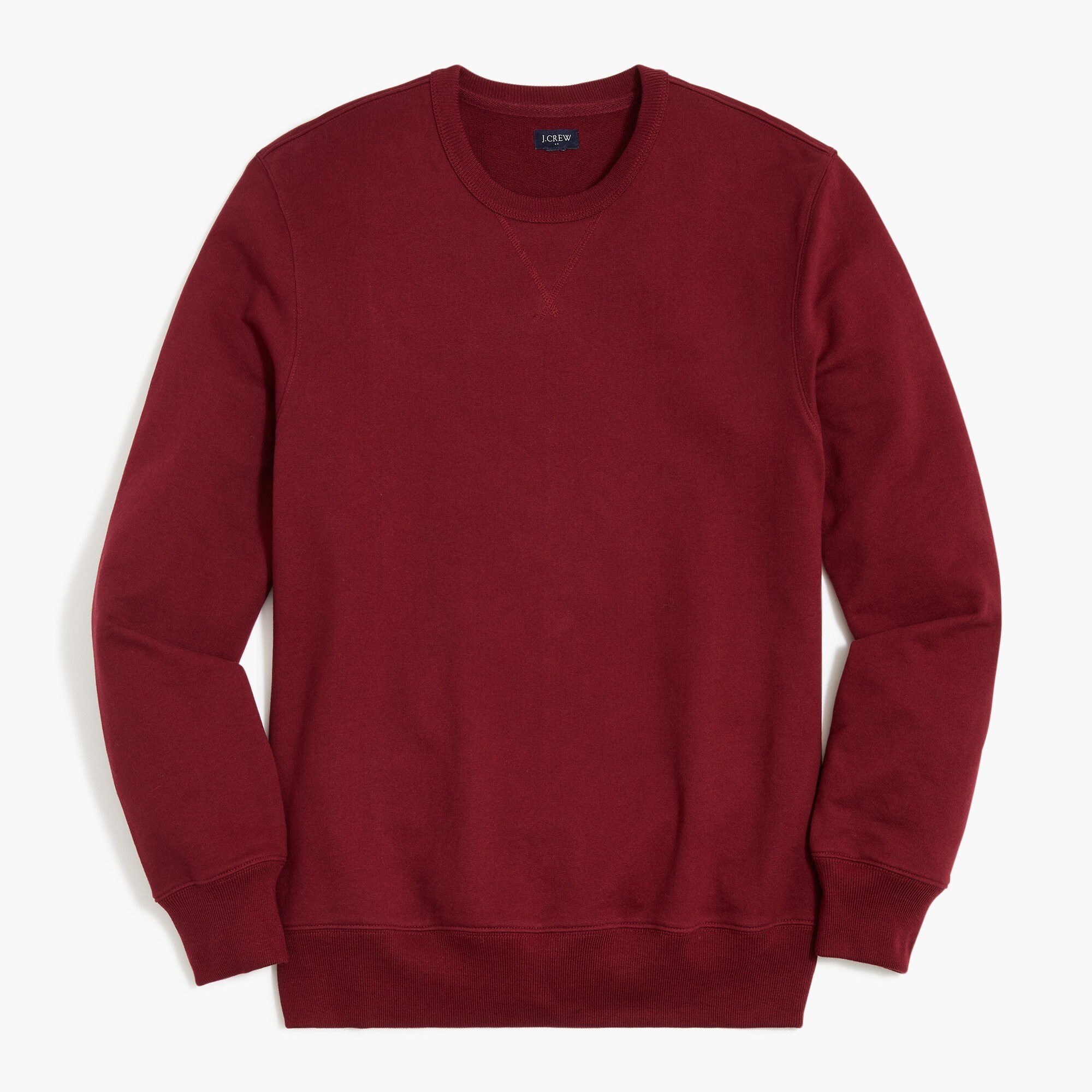 Factory Cotton Terry Crewneck Sweatshirt For Men