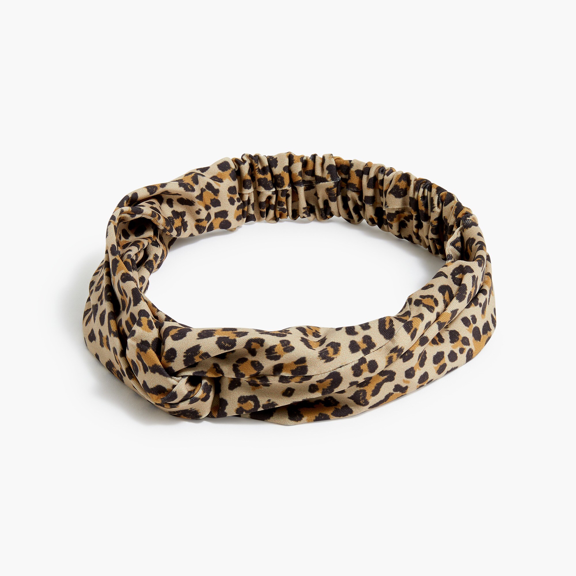 Stretchy leopard twist headband