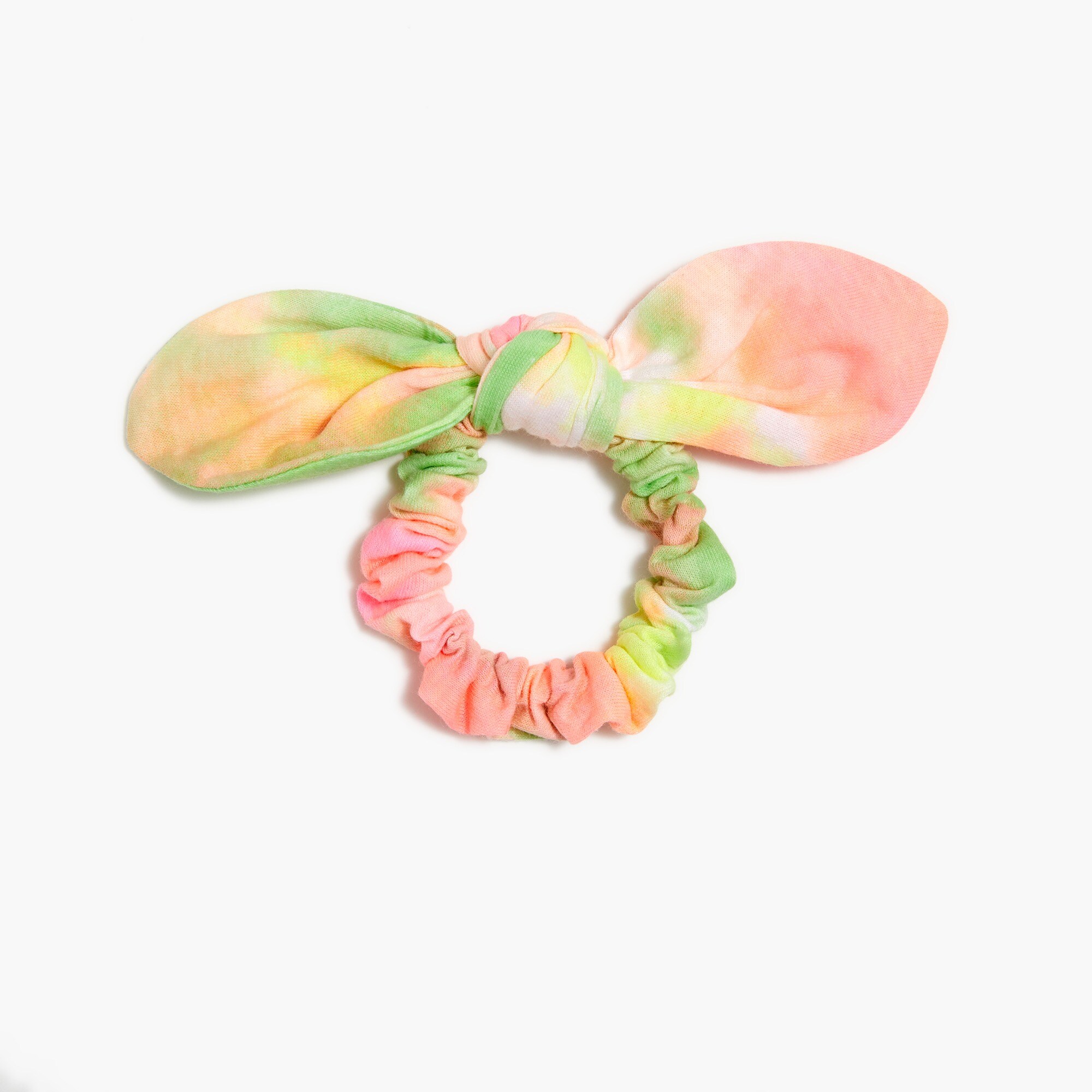 Tie-dyed scrunchie with bow