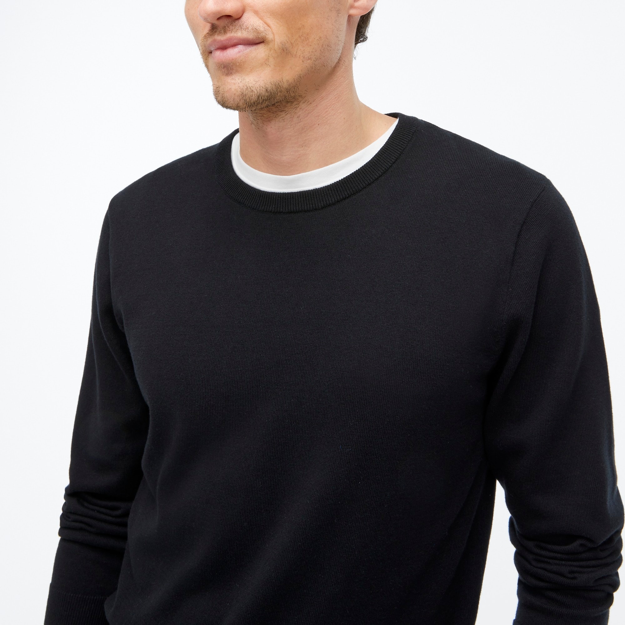 Cotton crewneck sweater-tee