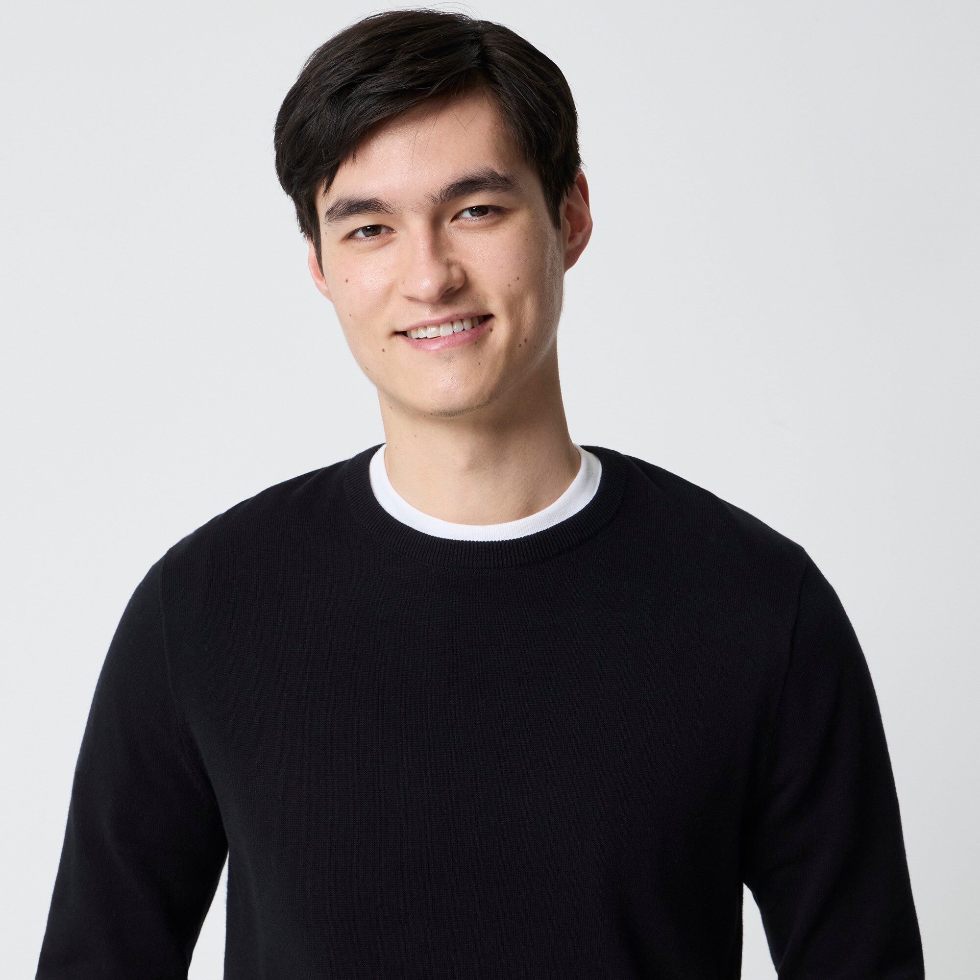 Cotton crewneck sweater-tee