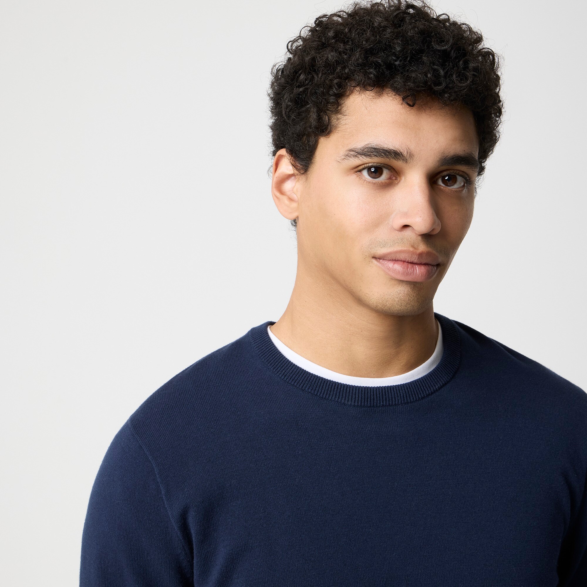 Cotton crewneck sweater-tee