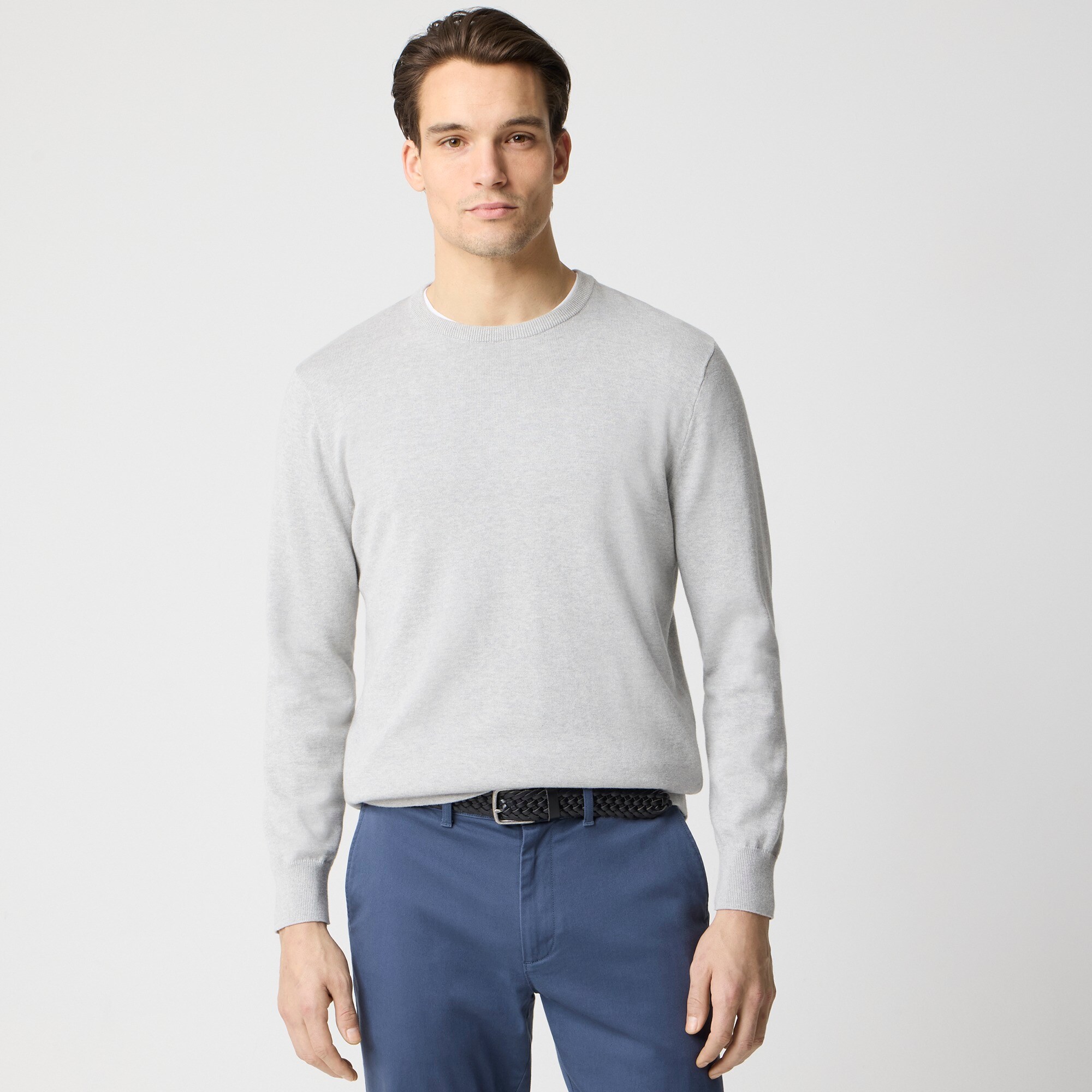 Cotton Crewneck Sweater-tee For Men | Factory