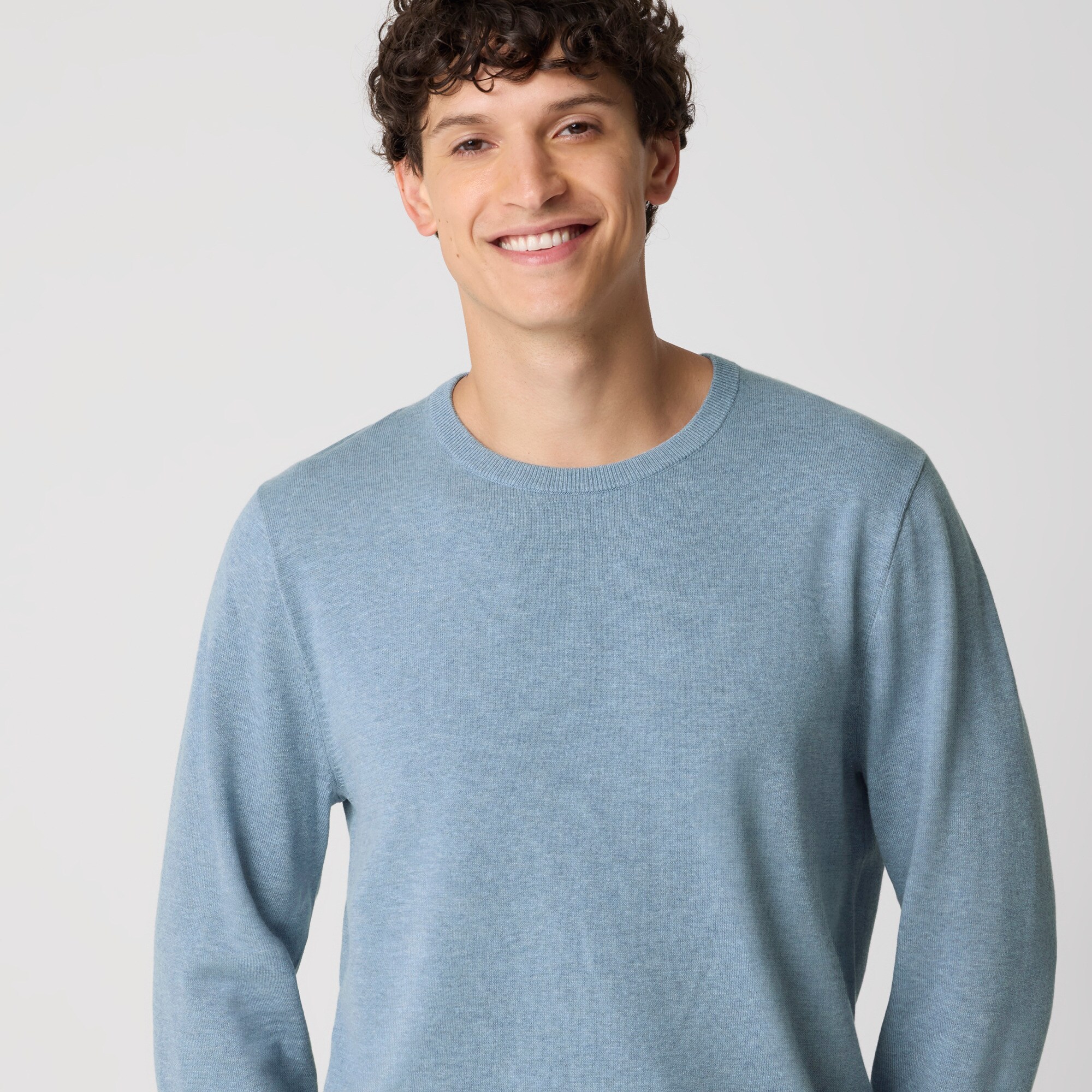 Cotton crewneck sweater-tee