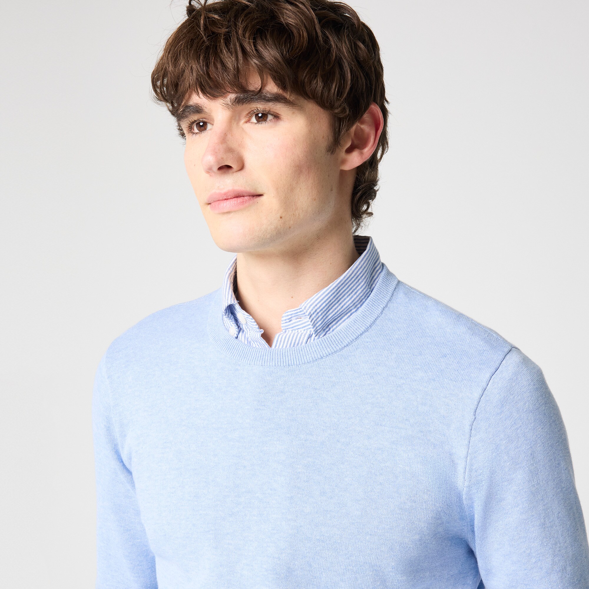 Cotton crewneck sweater-tee