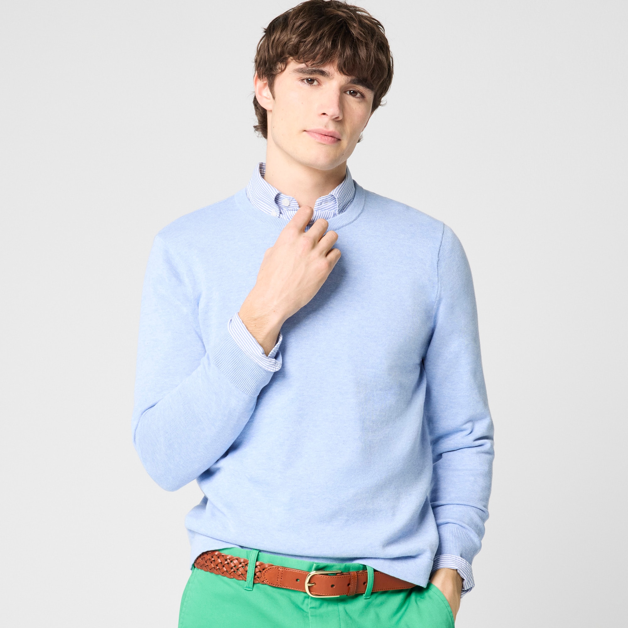  Cotton crewneck sweater-tee