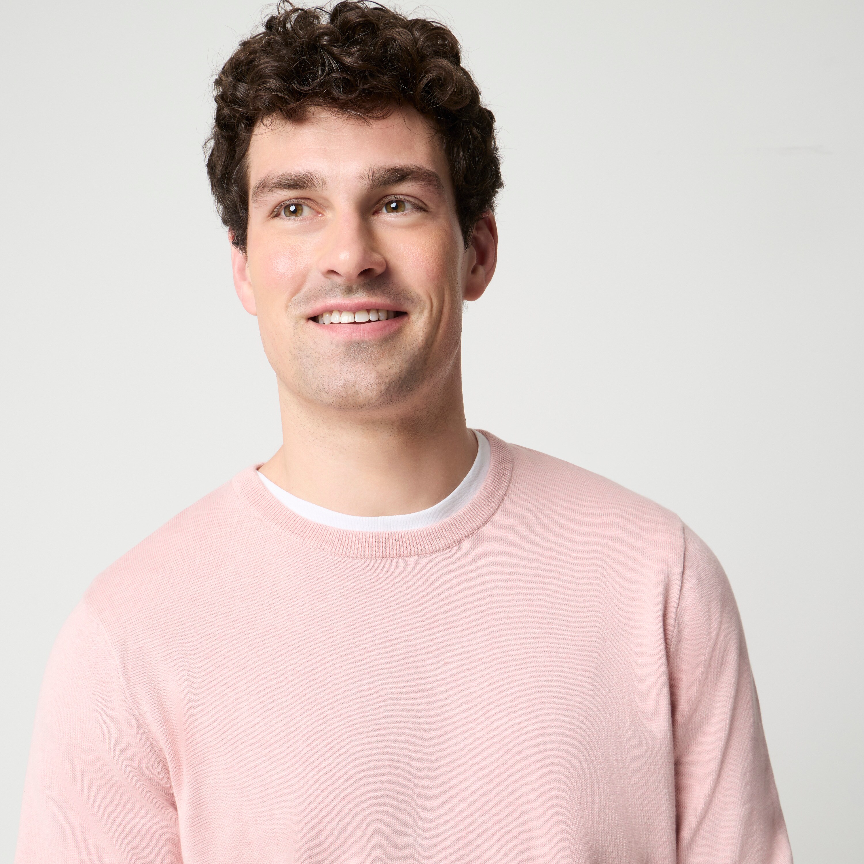 Cotton crewneck sweater-tee