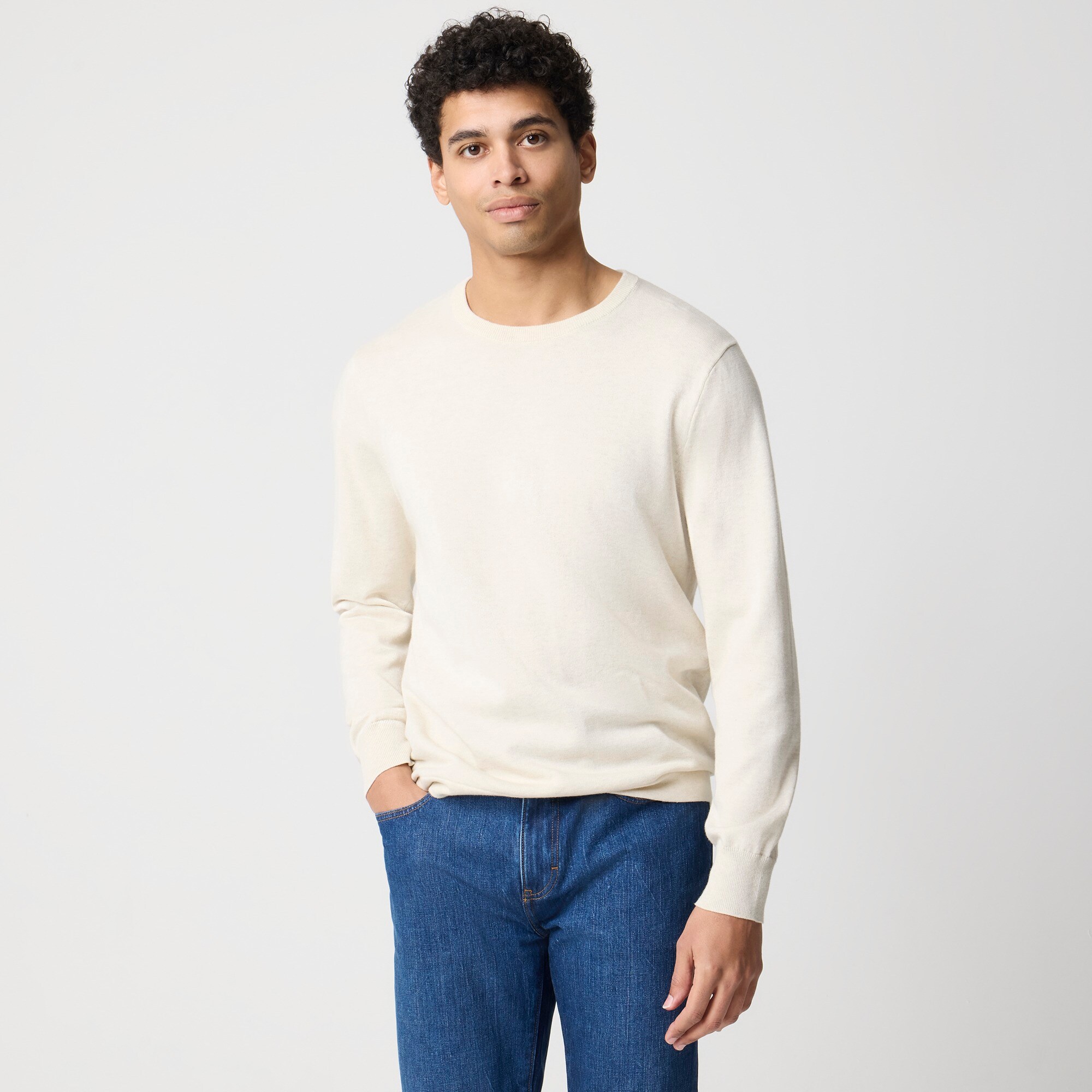 mens Cotton crewneck sweater-tee