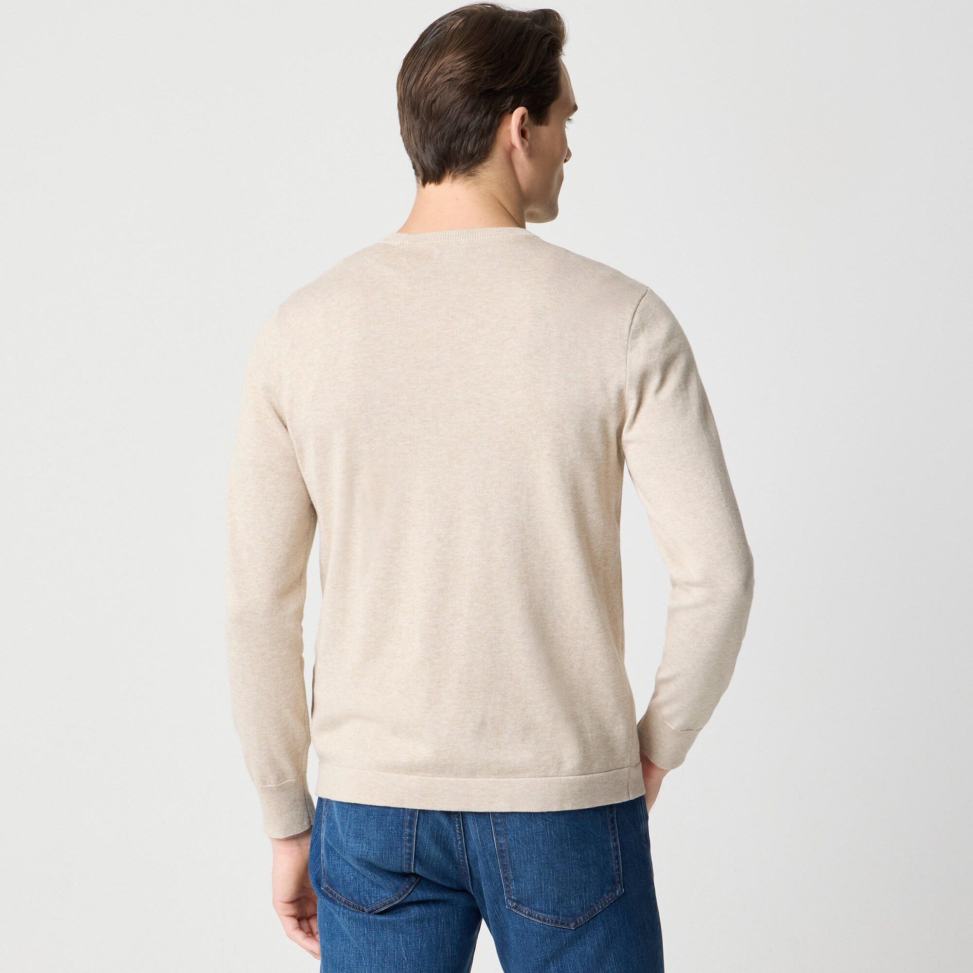 Cotton crewneck sweater-tee