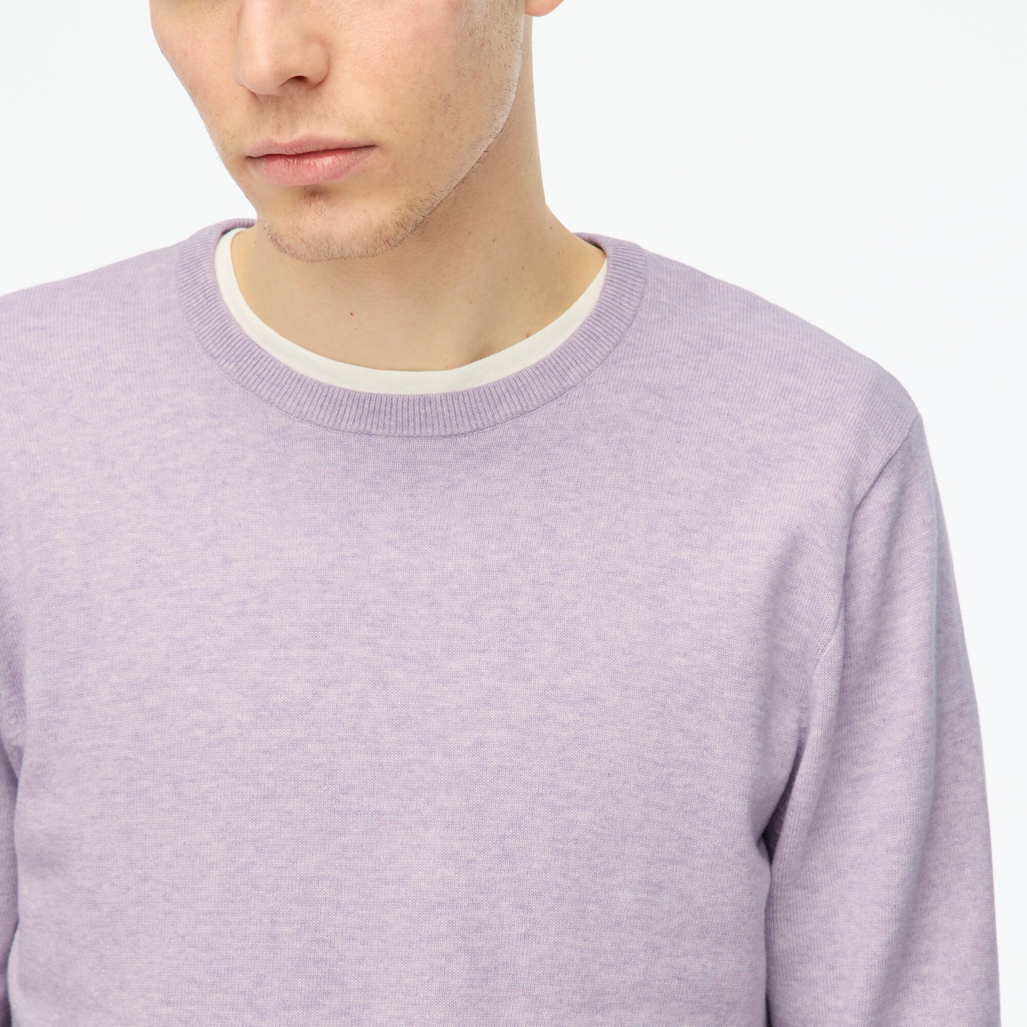 Cotton crewneck sweater-tee