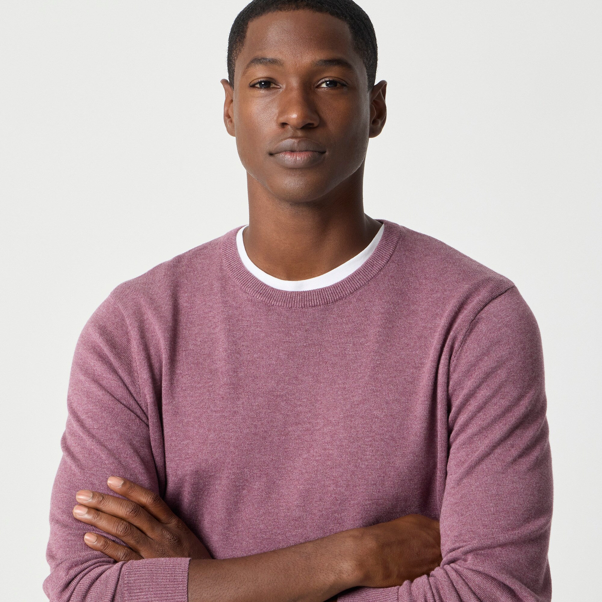 Cotton crewneck sweater-tee
