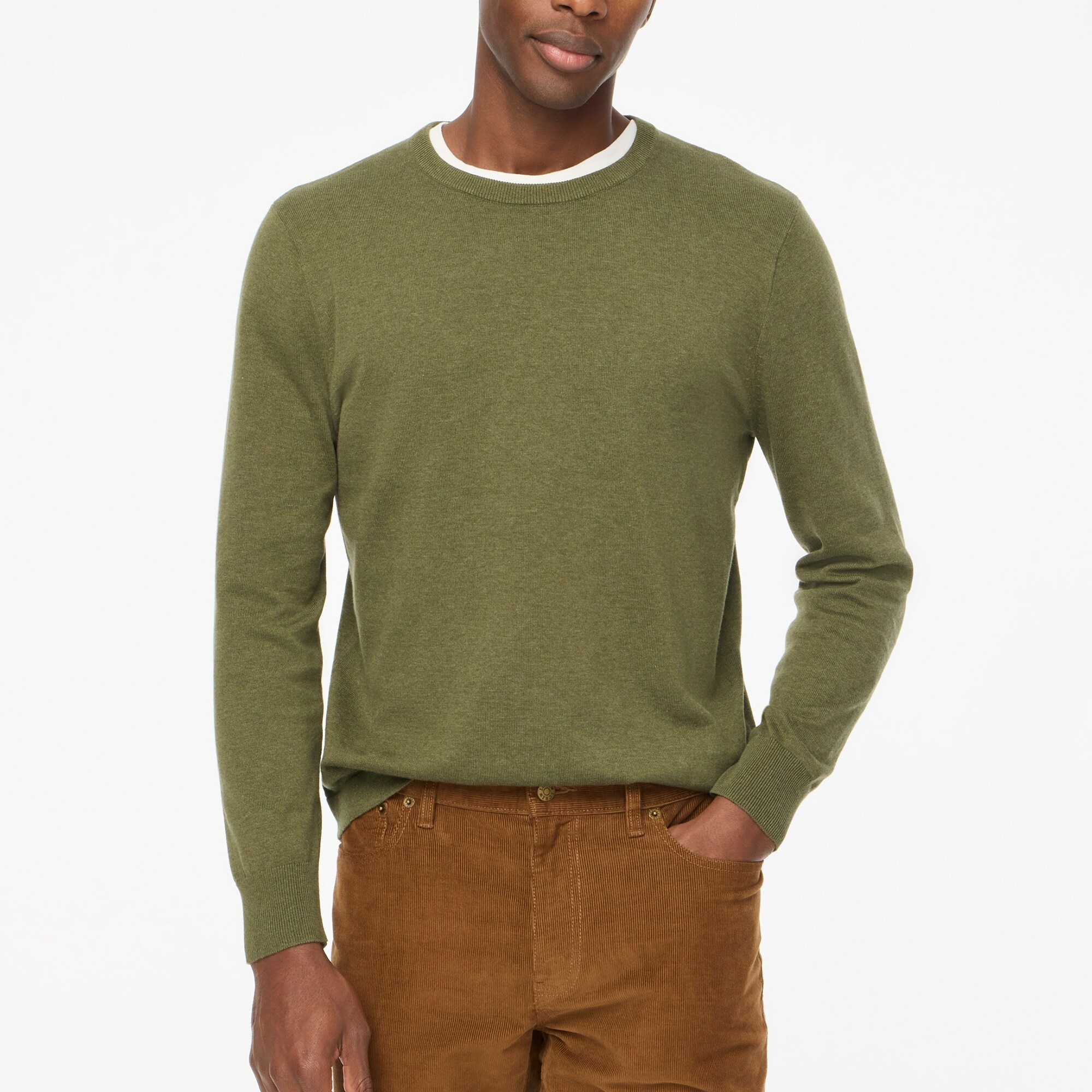 Cotton crewneck sweater-tee