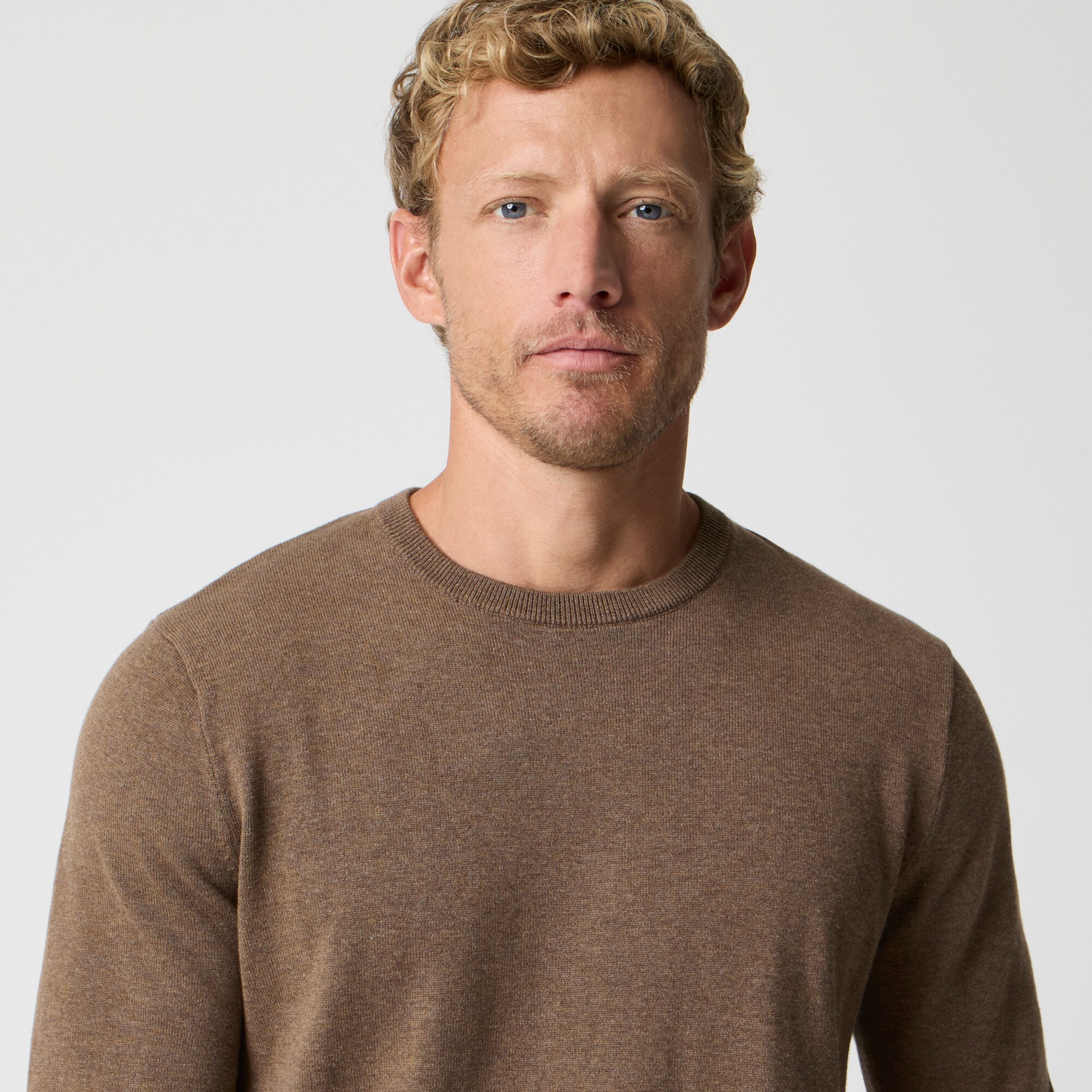 Cotton crewneck sweater-tee