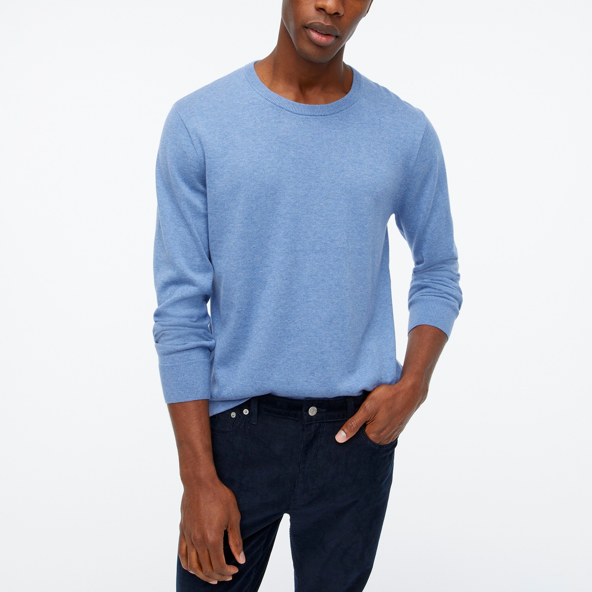 mens Cotton crewneck sweater-tee