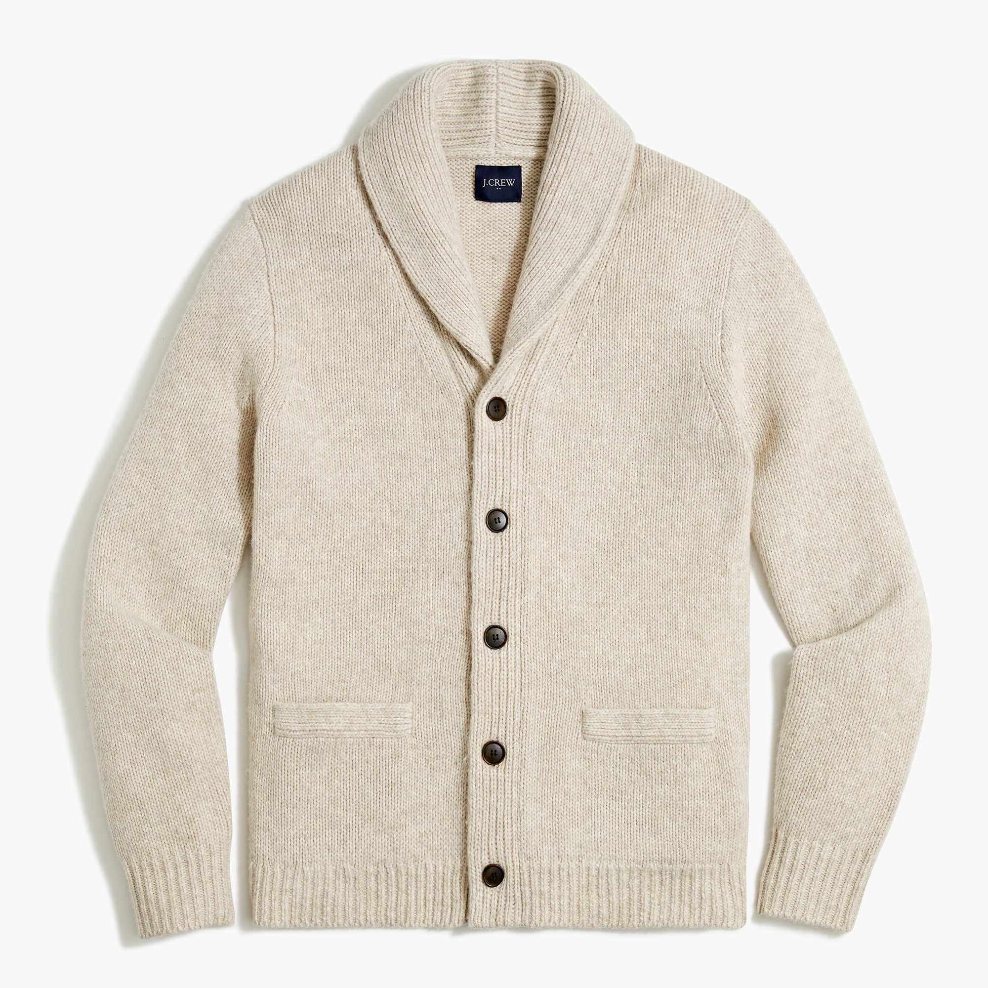 Chunky jersey cardigan sweater