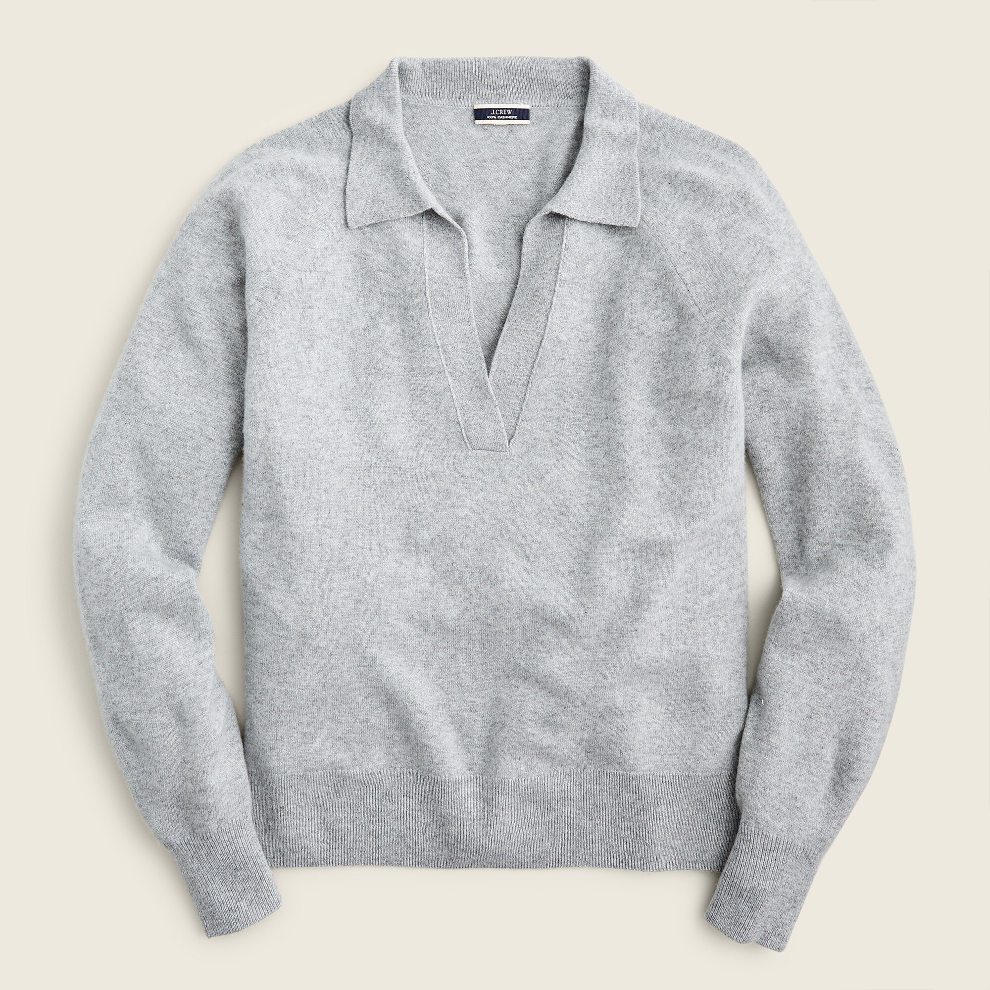 J.Crew Cashmere Collared Vneck Sweater For Women