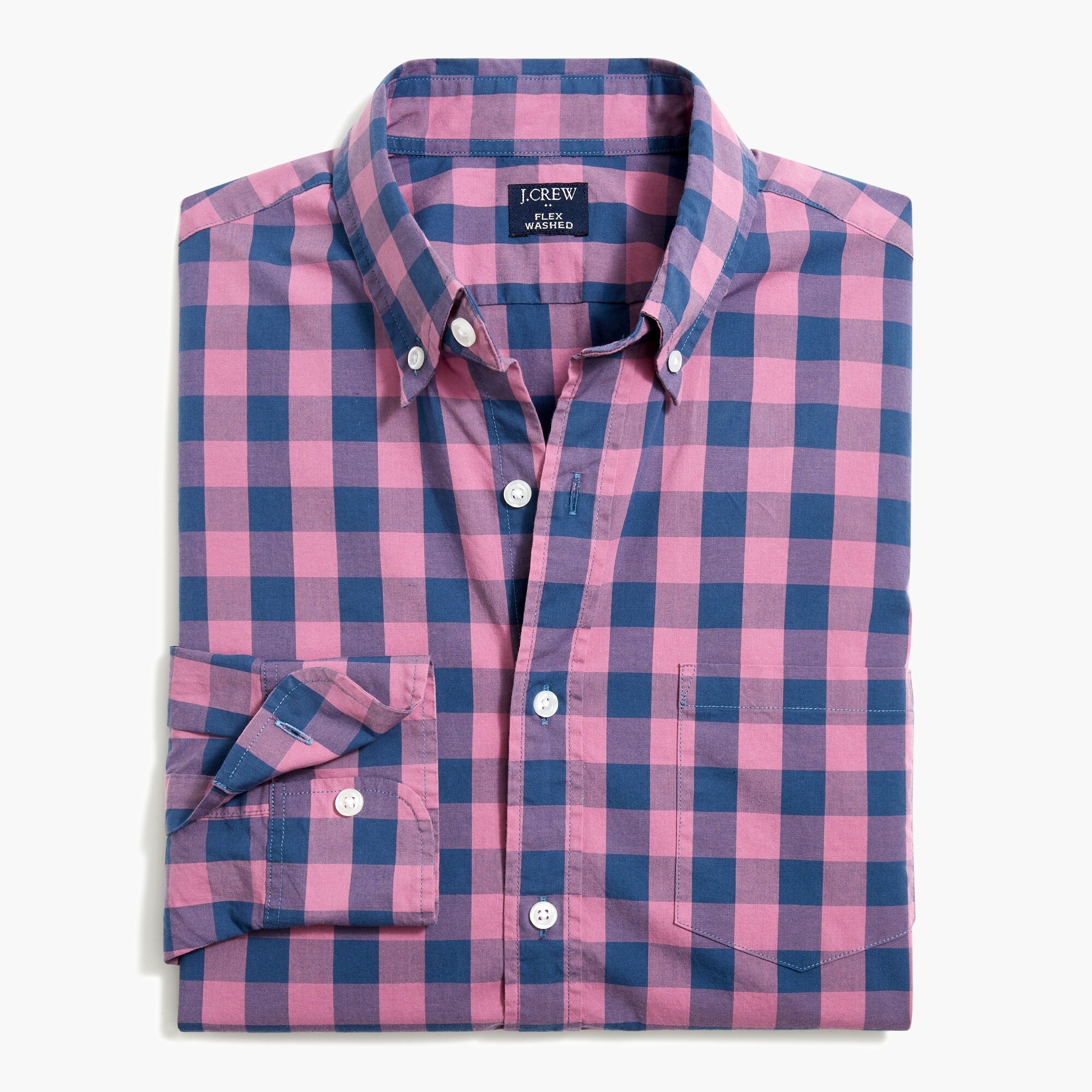 Gingham flex casual shirt