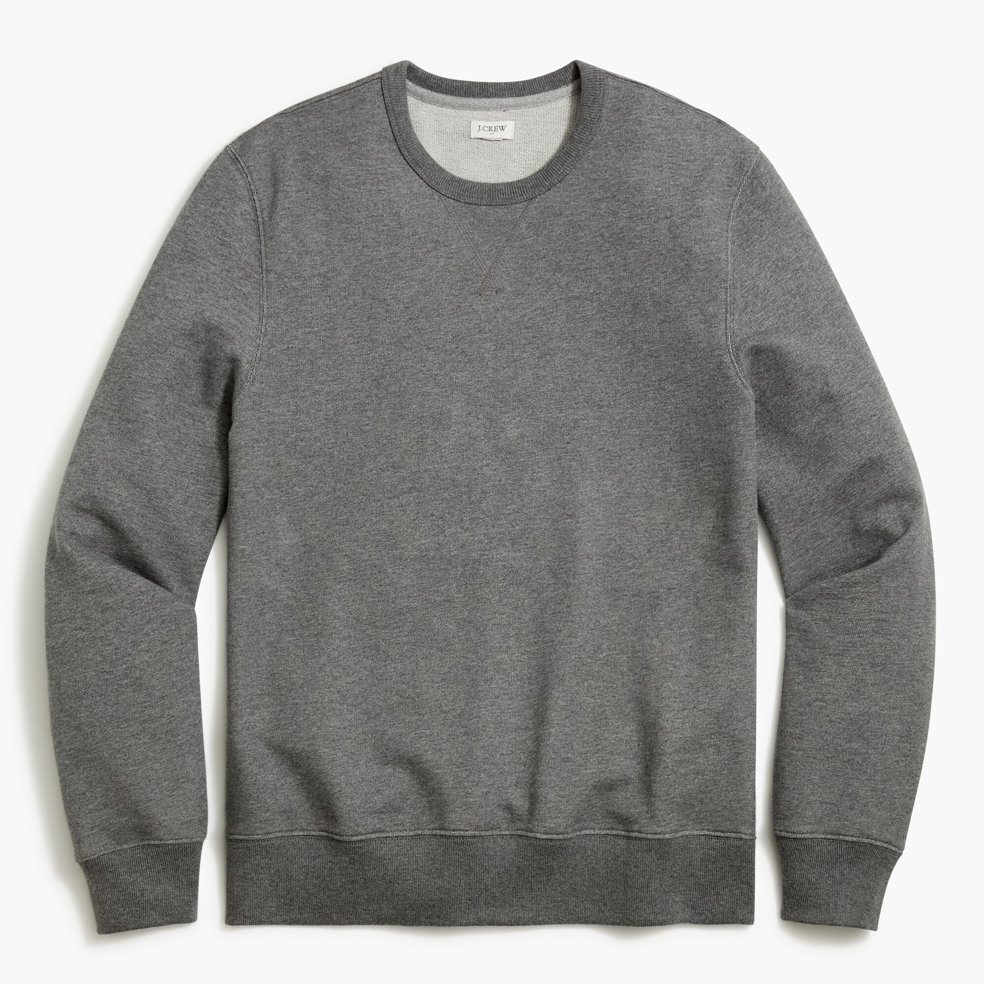 cotton terry crewneck sweatshirt for men