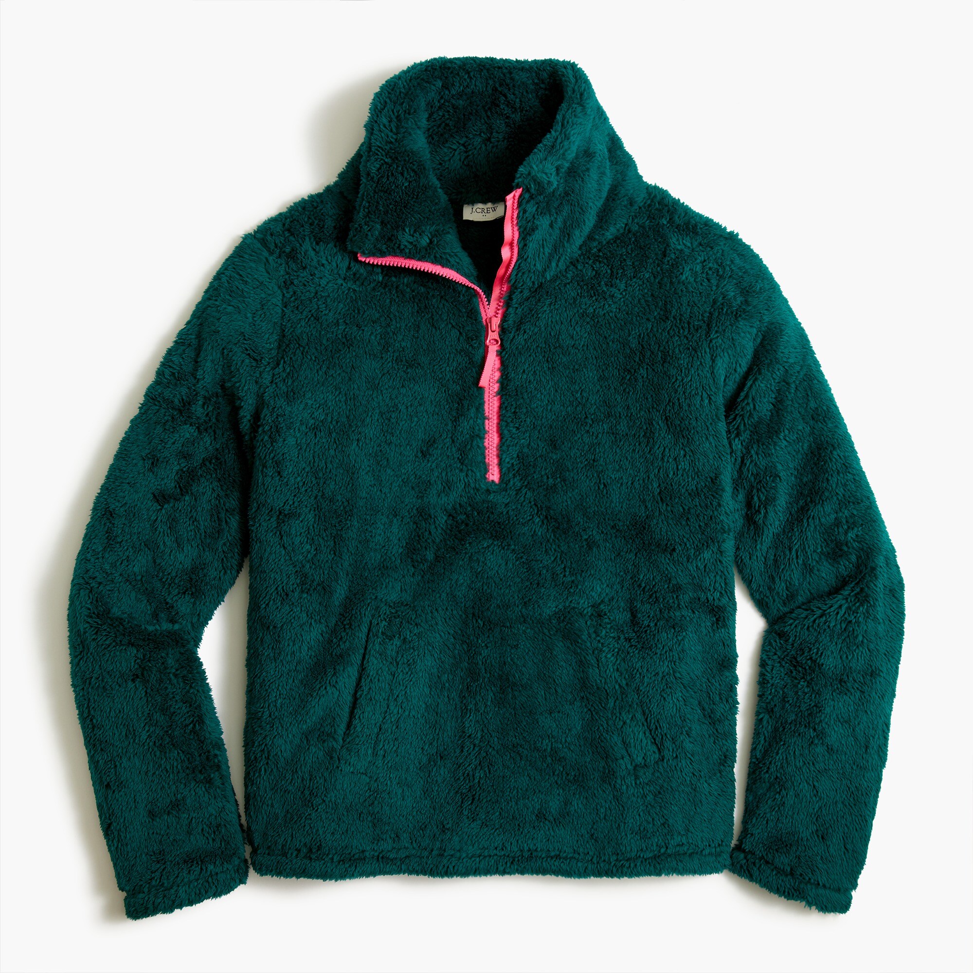 sherpa half-zip pullover for women