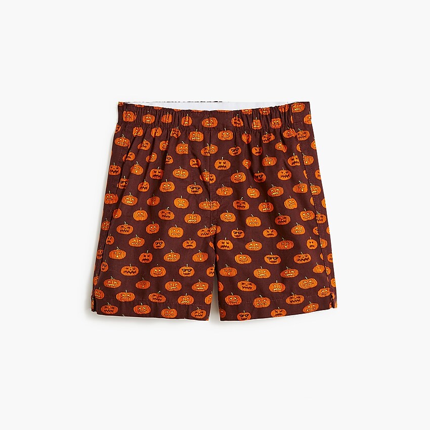 factory: boys' pumpkin boxers for boys, right side, view zoomed