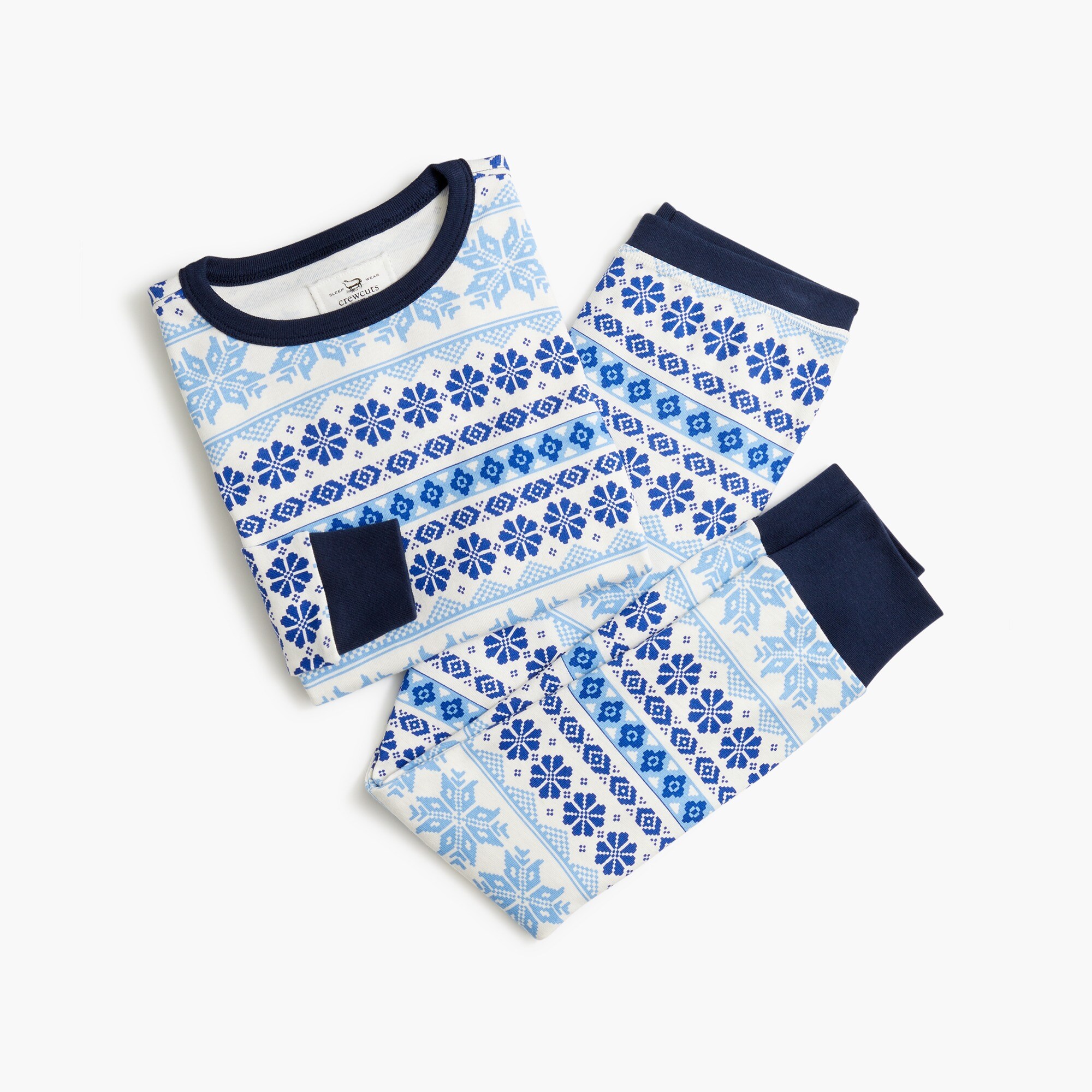 Kids' long-sleeve holiday pajama set