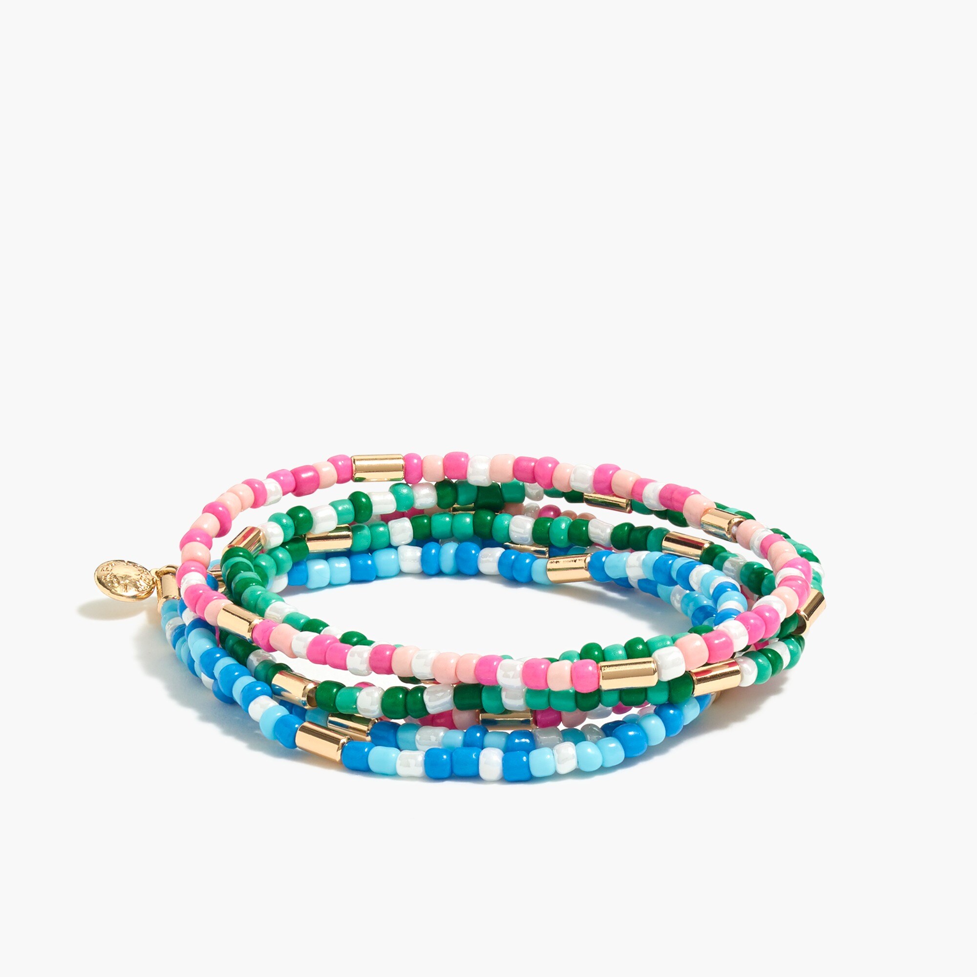 Beaded bracelets set-of-six