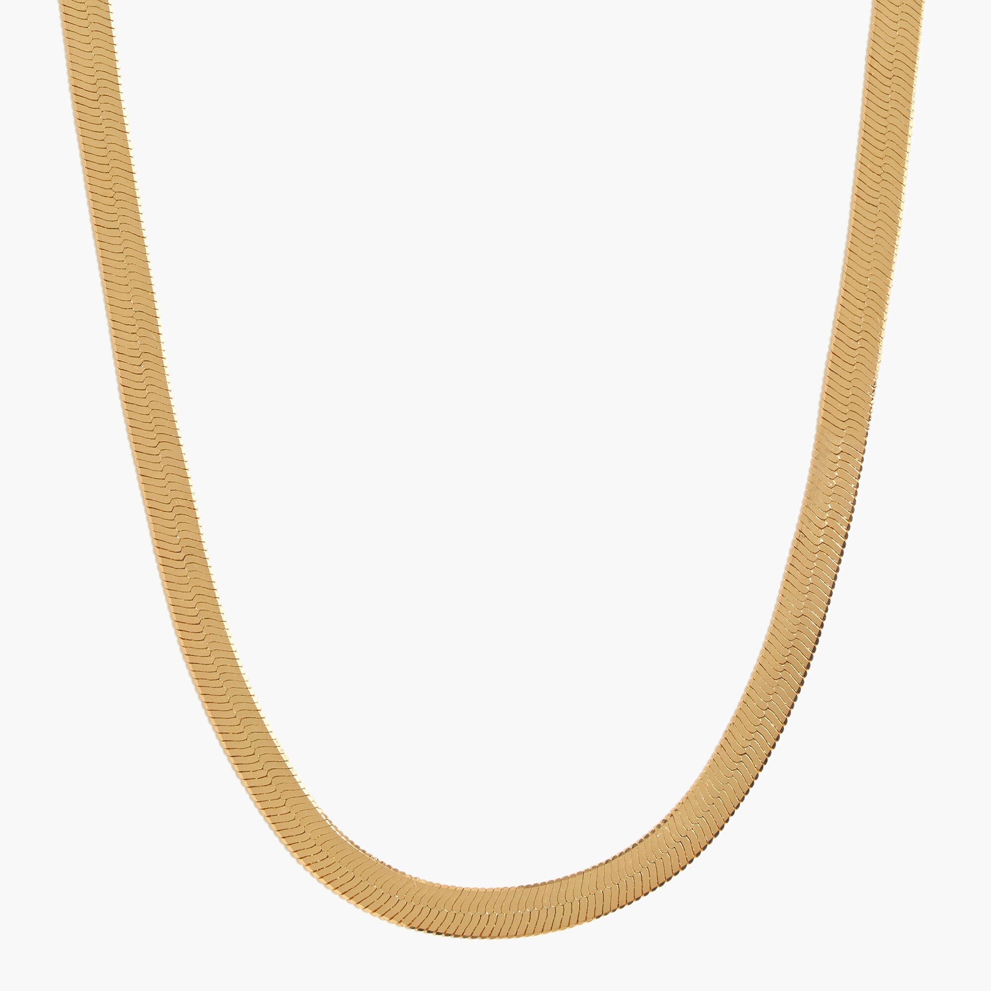 Chunky herringbone chain necklace