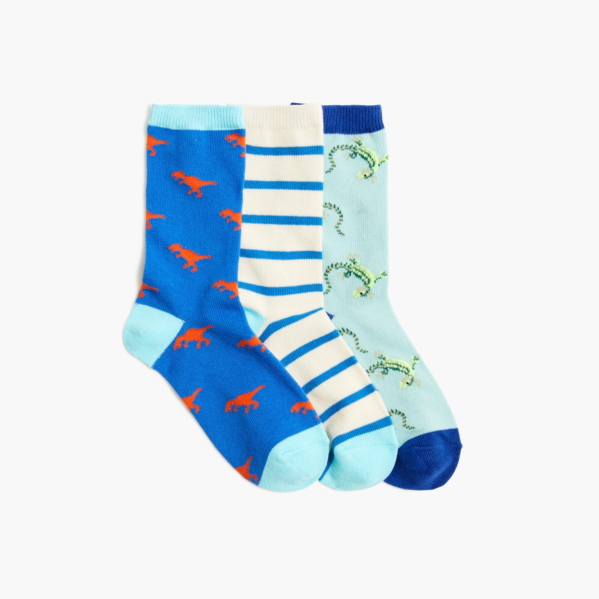 Kids' reptile stripe trouser socks
