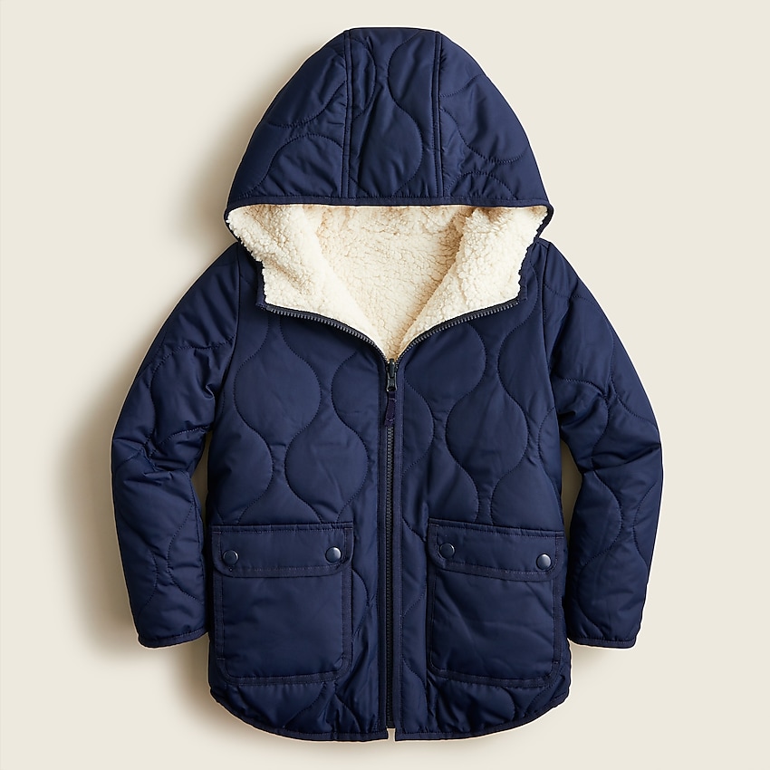 J.Crew: Girls' Reversible Quilted Jacket With Eco-friendly PrimaLoft