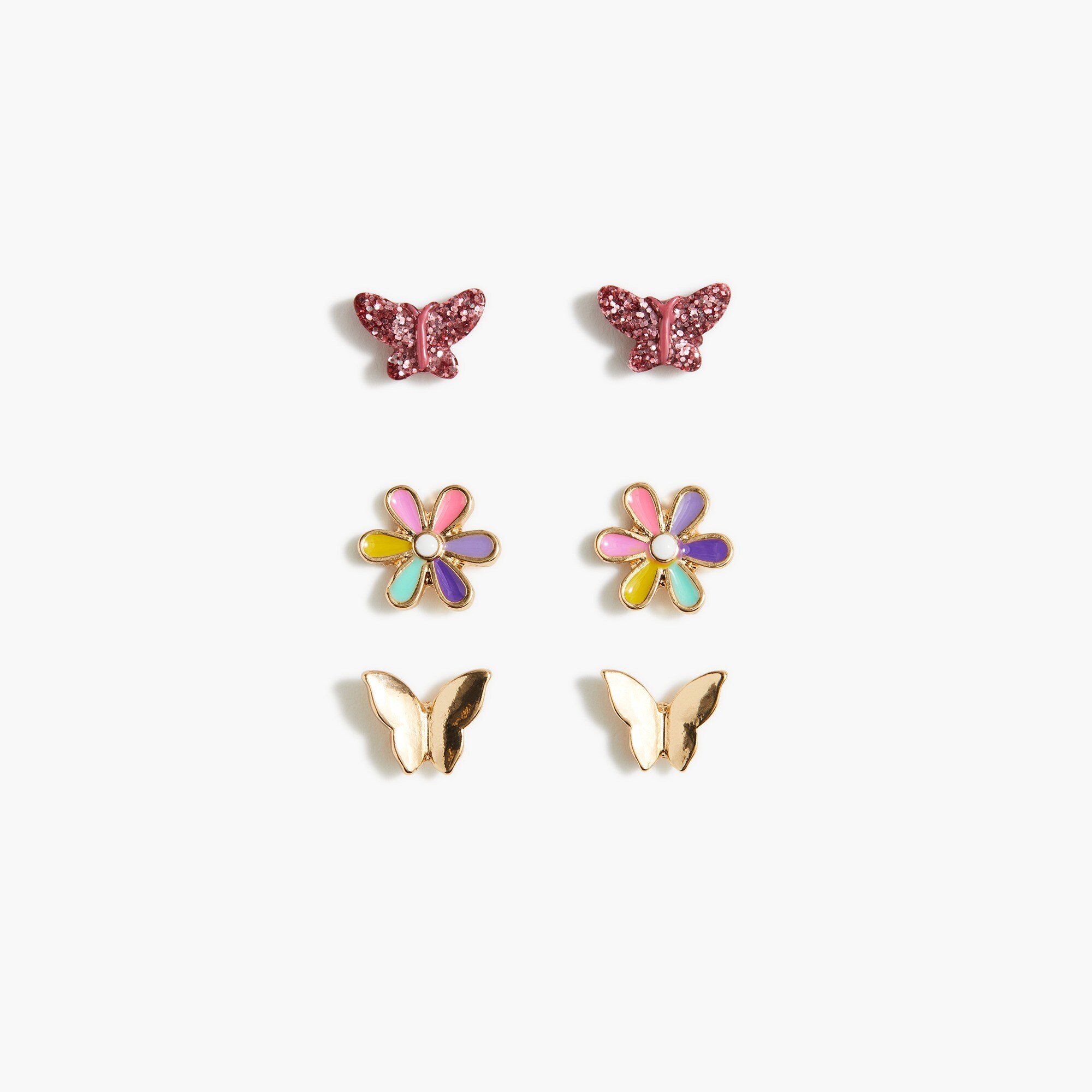 Girls' butterfly earrings