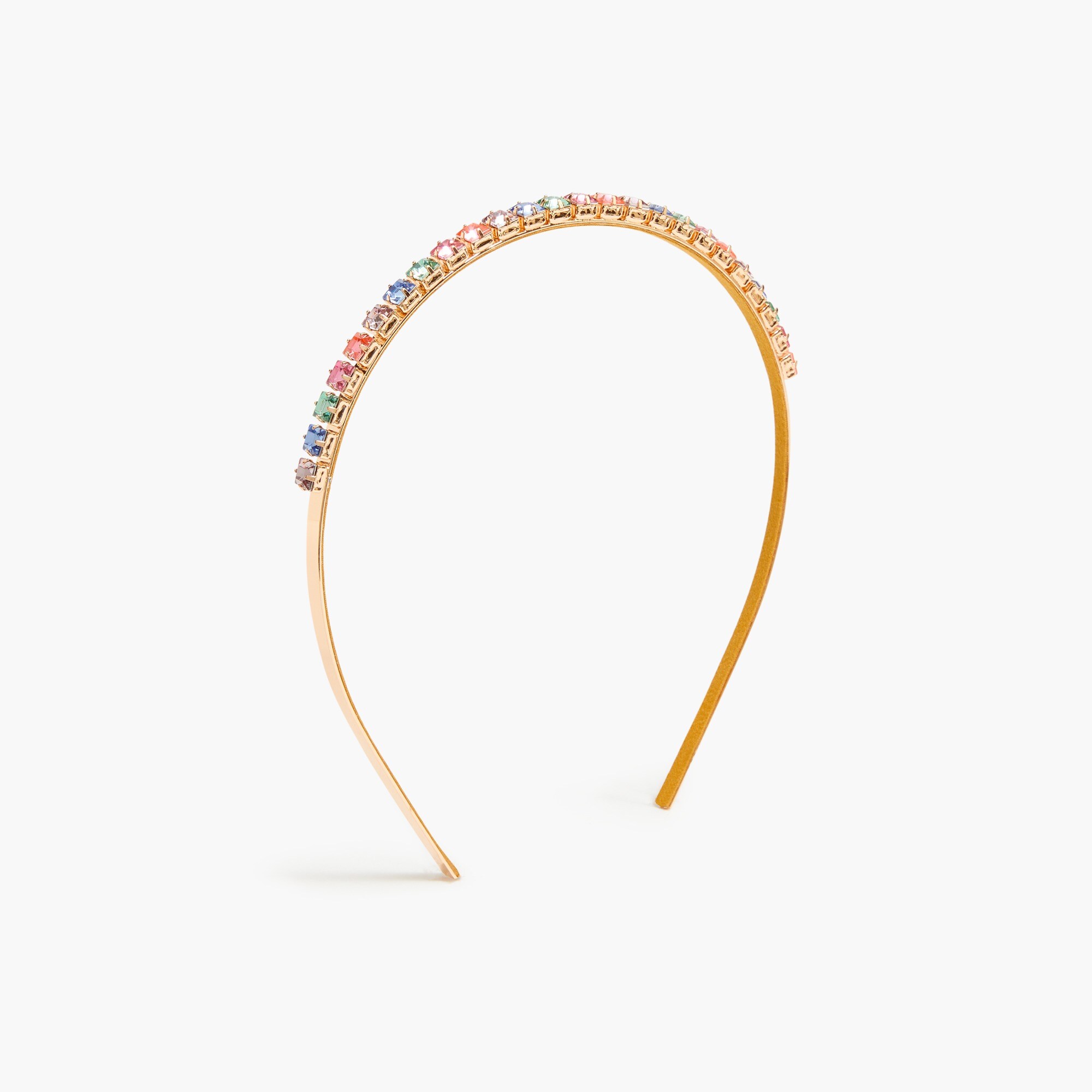 Girls' rainbow gem headband