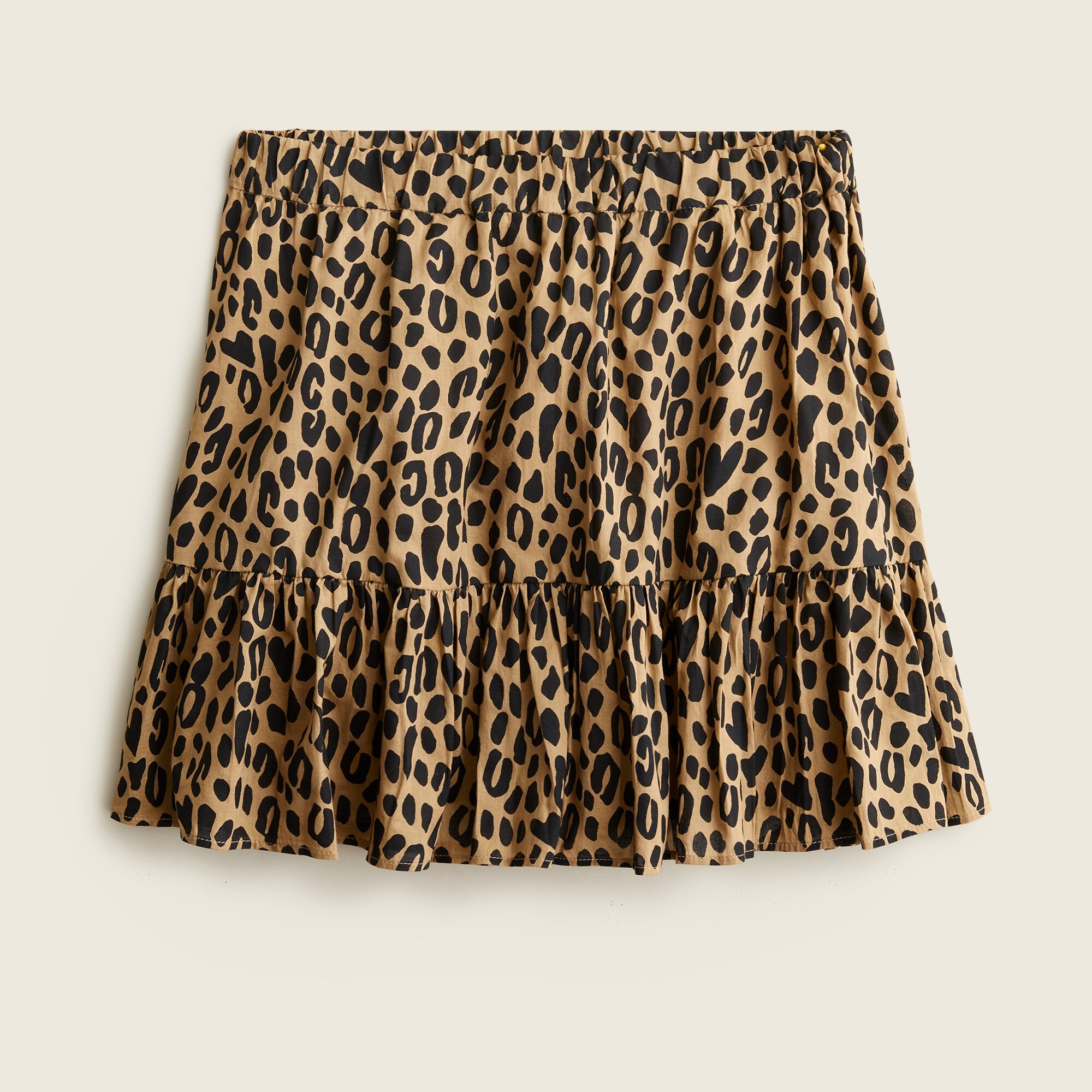 J.Crew Girls Pull on Skirt In Leopard Print For Girls
