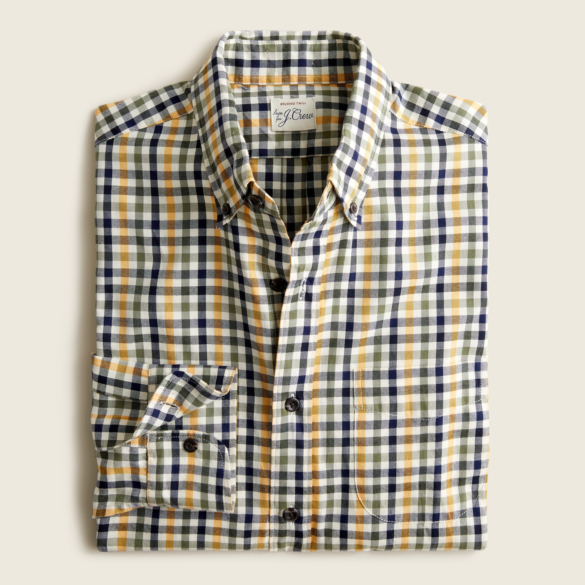 Jcrew Brushed twill shirt in plaid