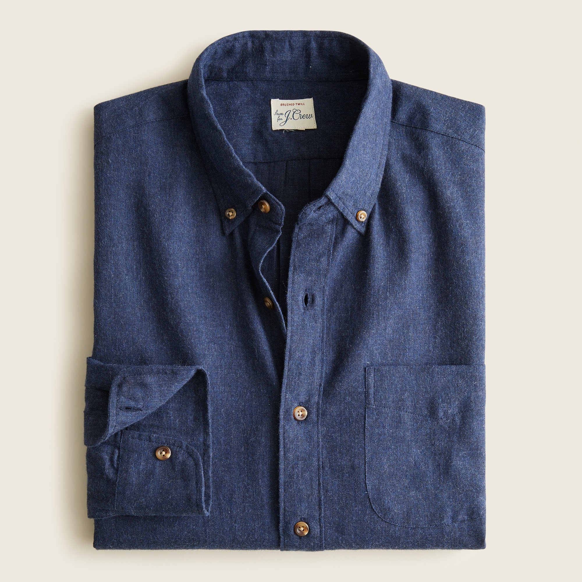 J.Crew: Brushed Twill Shirt For Men