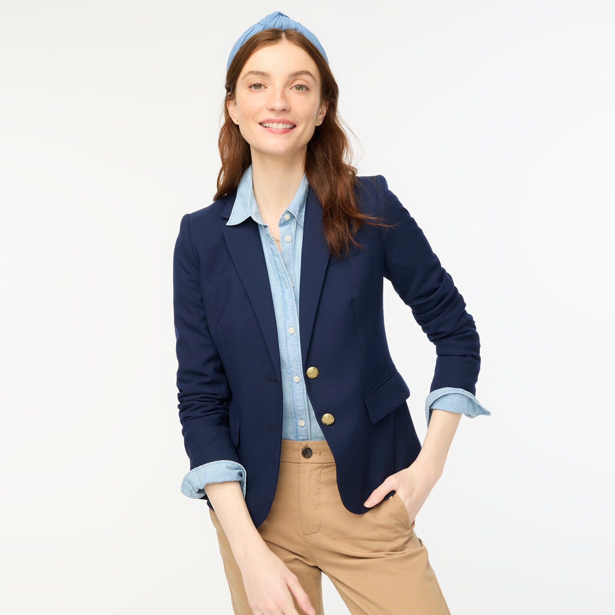 womens Petite original schoolboy blazer