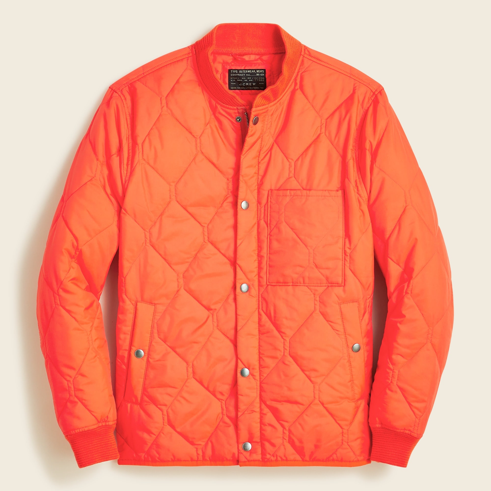 J.Crew: Quilted Base Jacket For Men