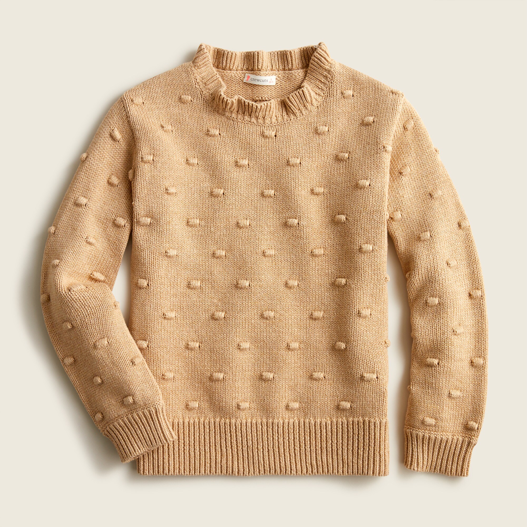 Girls' ruffleneck bauble sweater