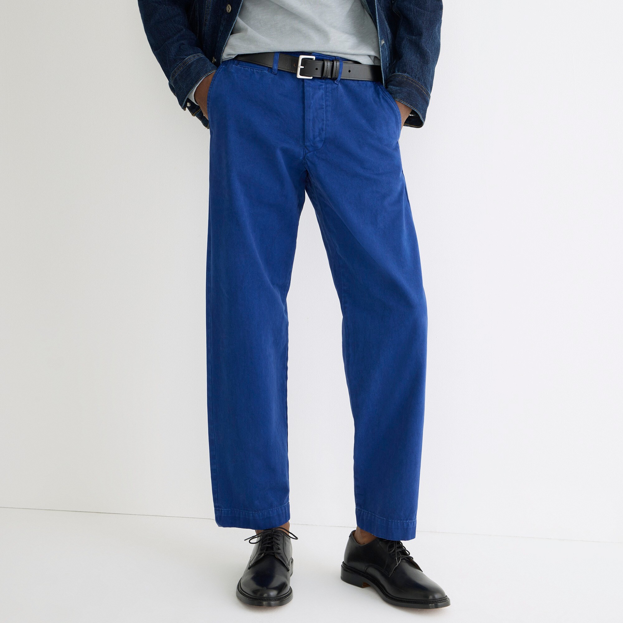 mens Wallace &amp; Barnes selvedge officer chino pant