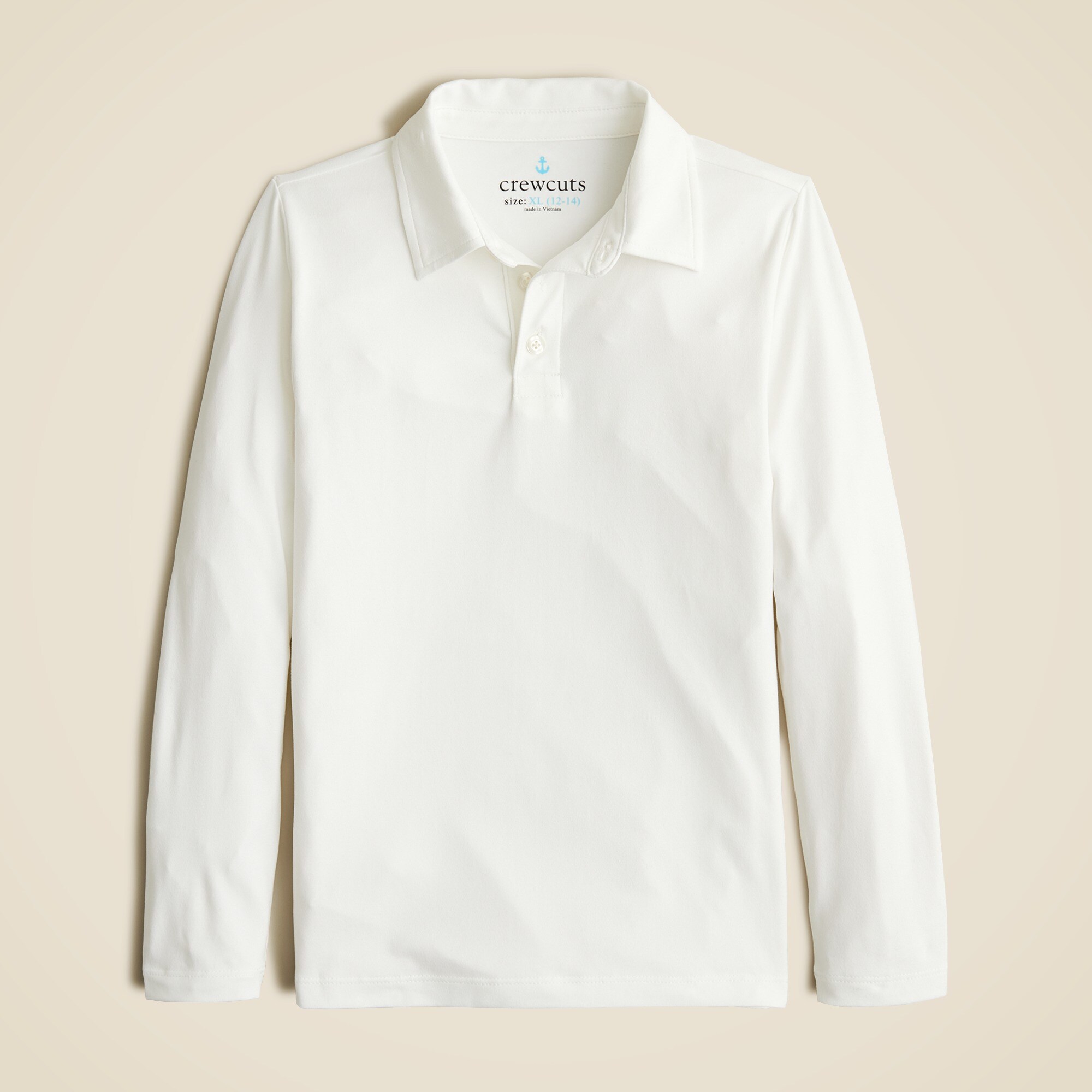 Boys long sleeve performance polo outlet