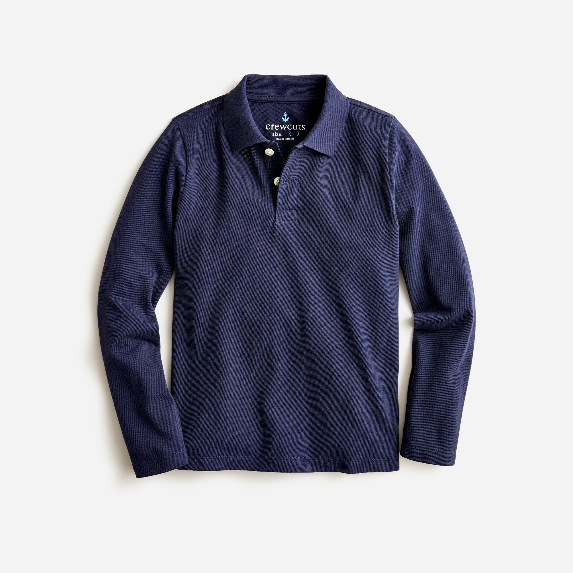boys Kids&apos; long-sleeve piqu&eacute; polo shirt